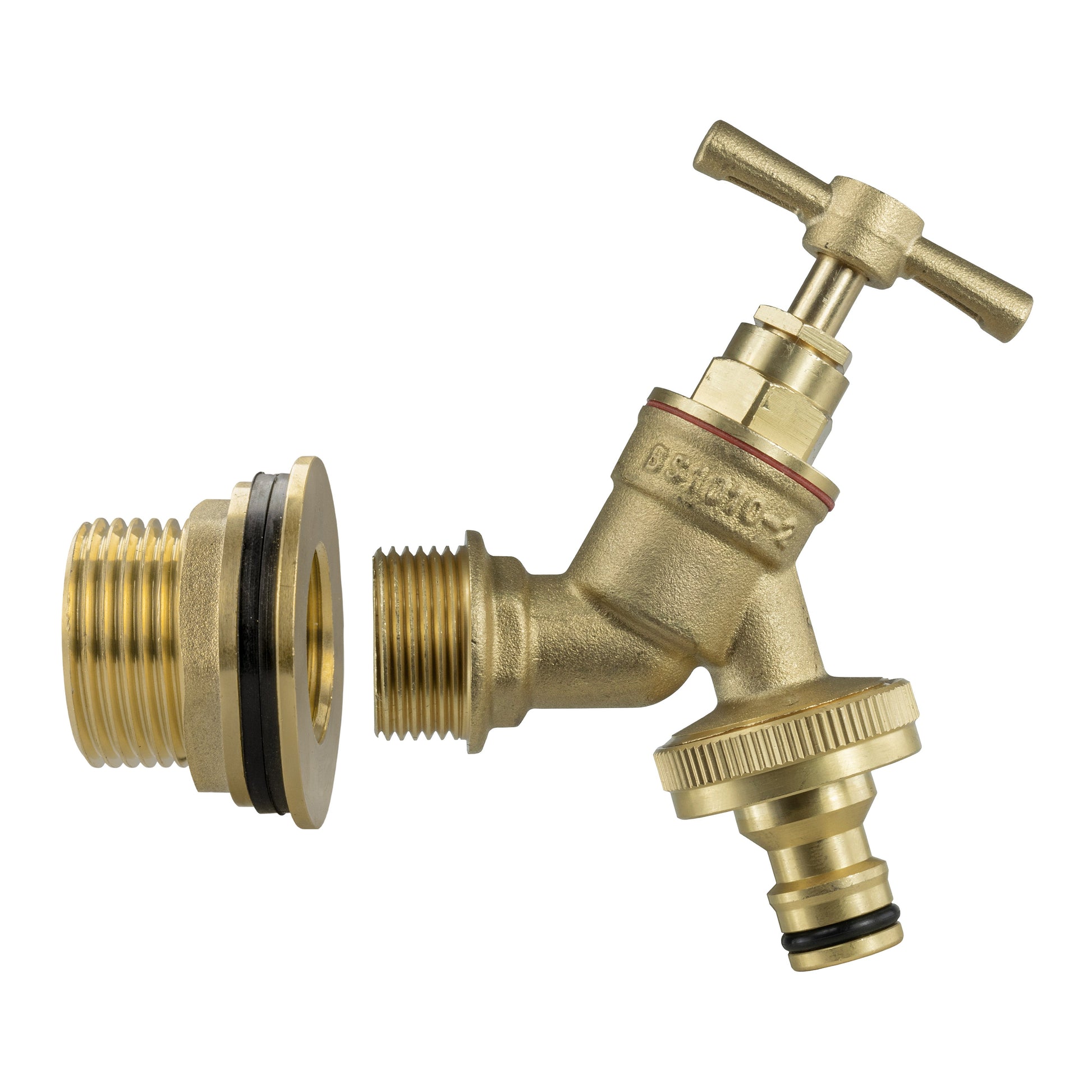 AP Supplies Water Butt Brass Kit 1" with Brass Quick Connect Tap and Drill Bit