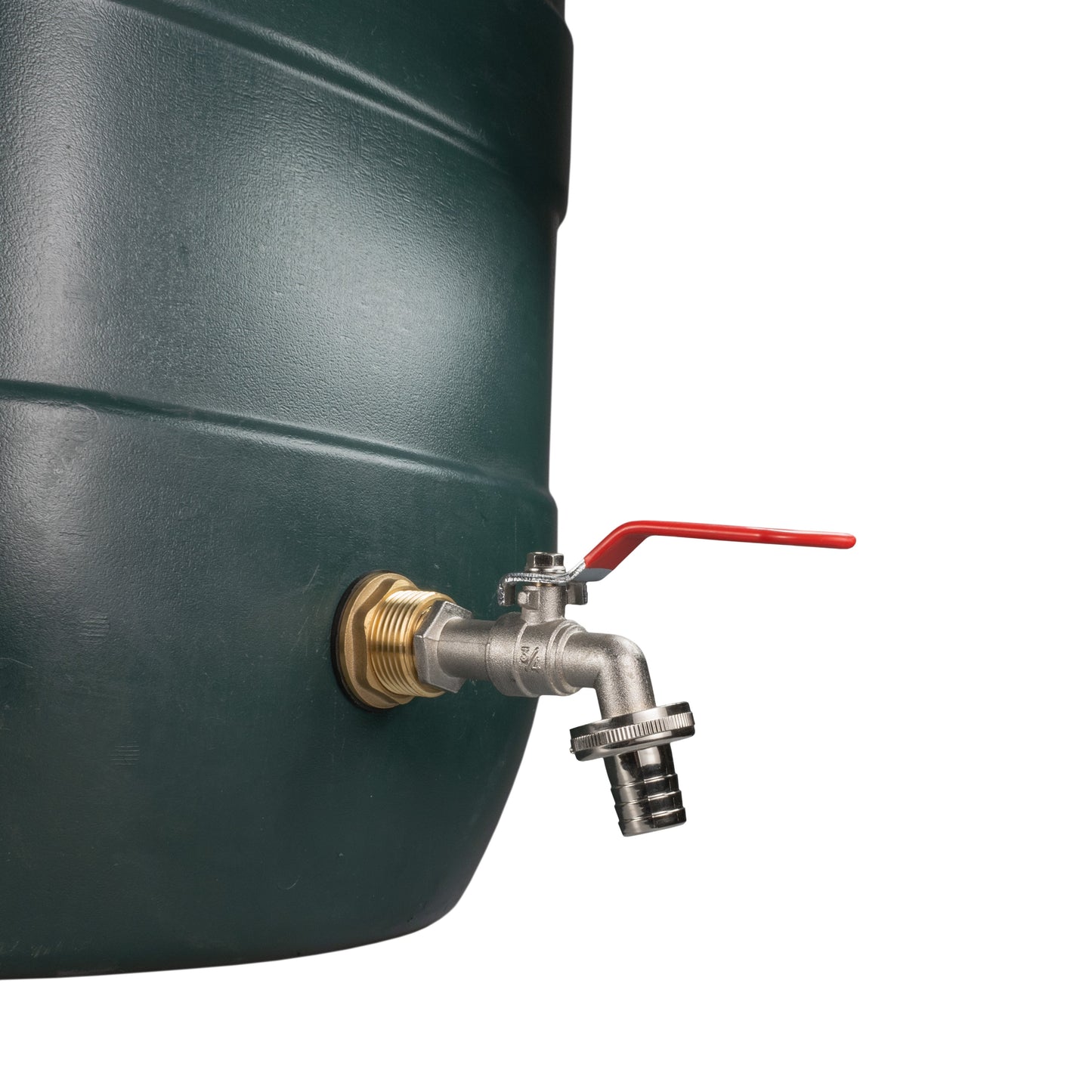 AP Supplies Water Butt Brass Kit 1" with Barbed Lever Tap and Drill Bit