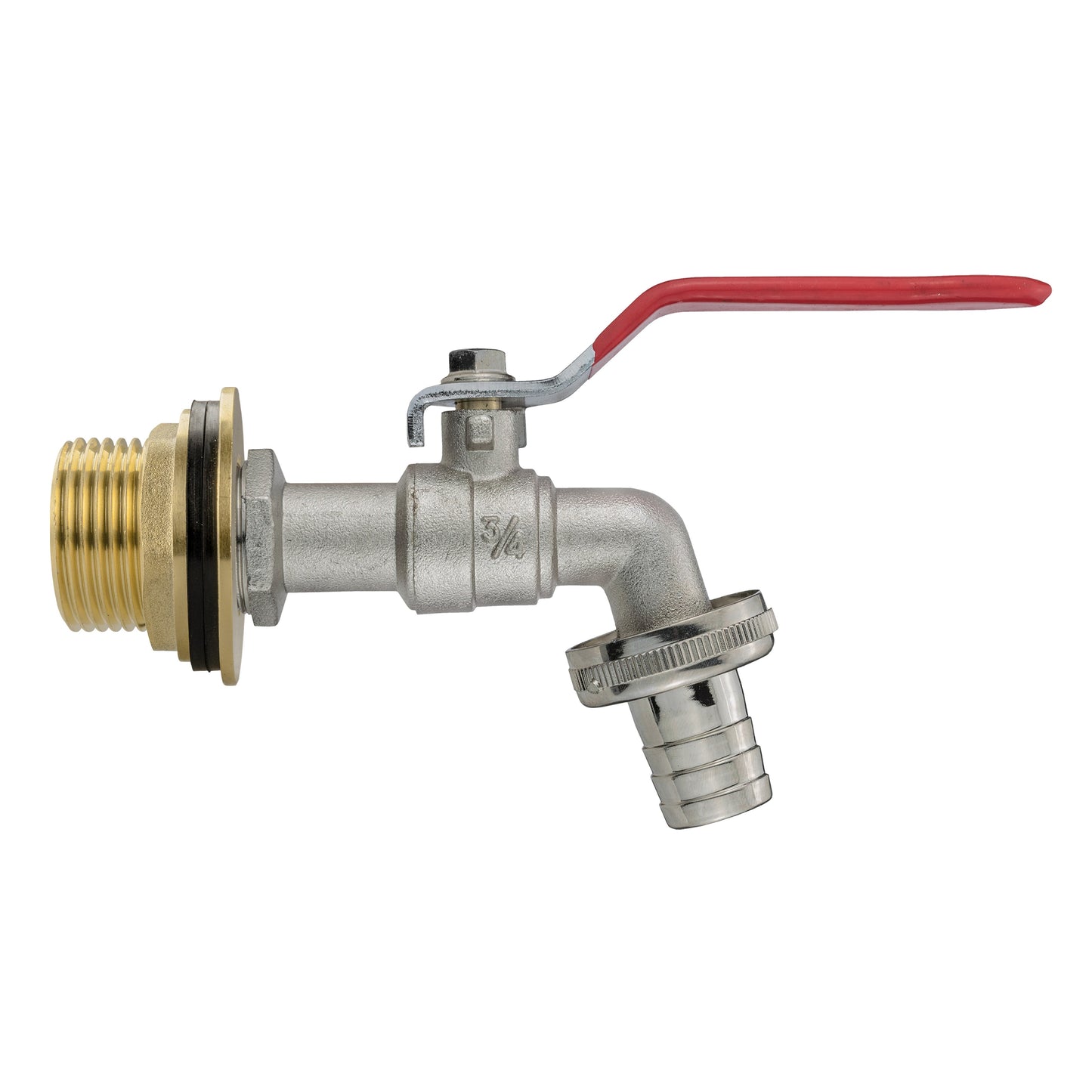 AP Supplies Water Butt Brass Kit 1" with Barbed Lever Tap and Drill Bit
