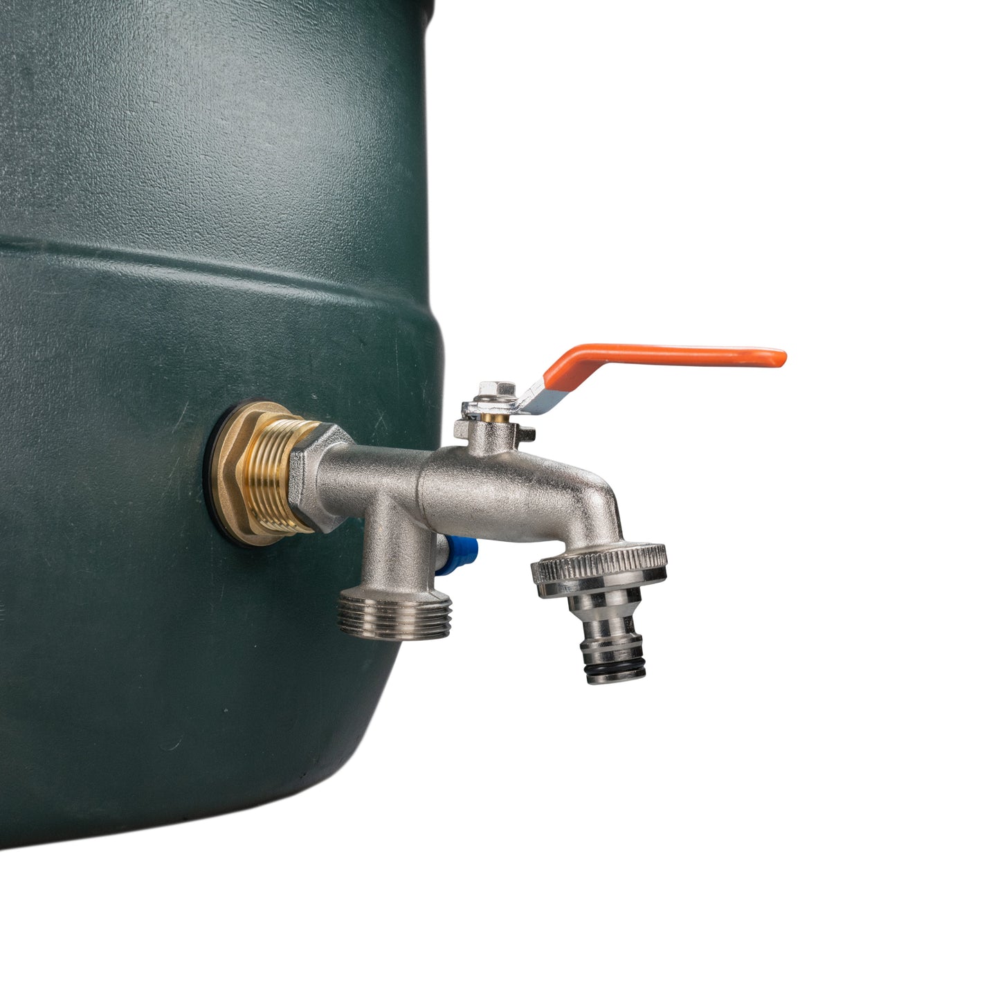 AP Supplies Water Butt Brass Kit 1" with Double Tap and Drill Bit