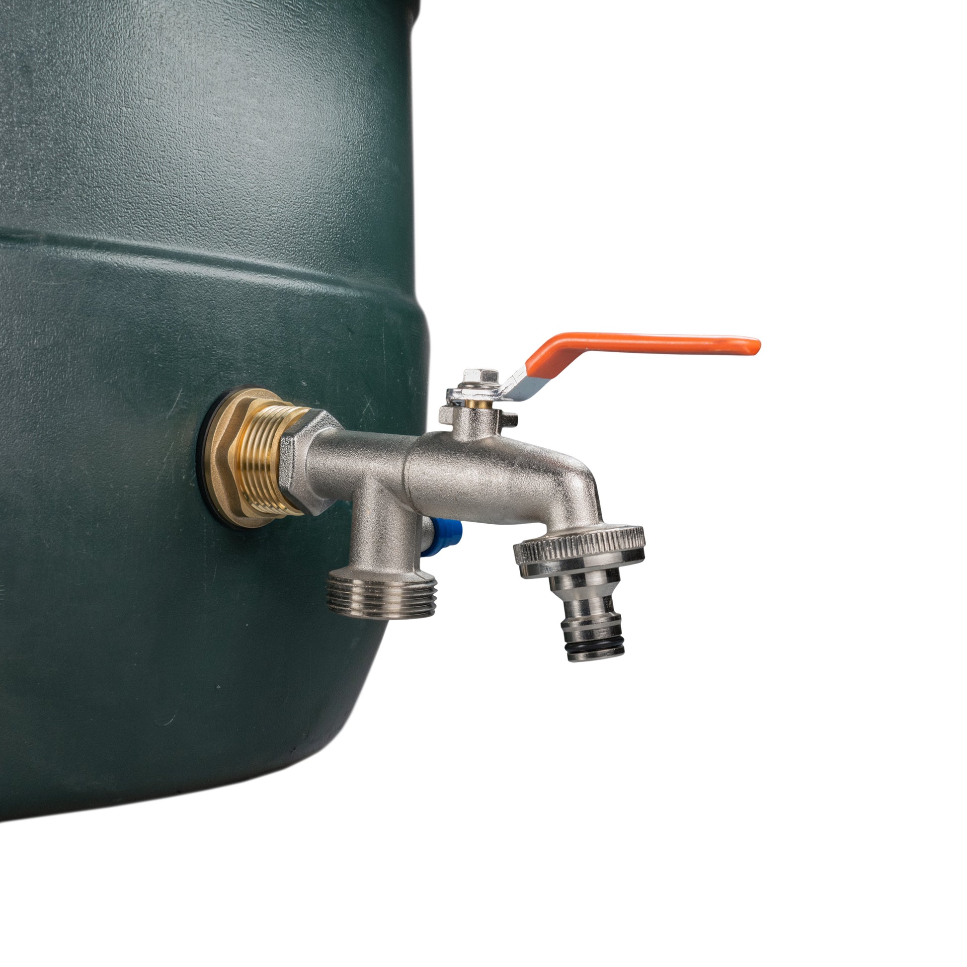 AP Supplies Water Butt Brass Kit 1" with Double Tap and Drill Bit
