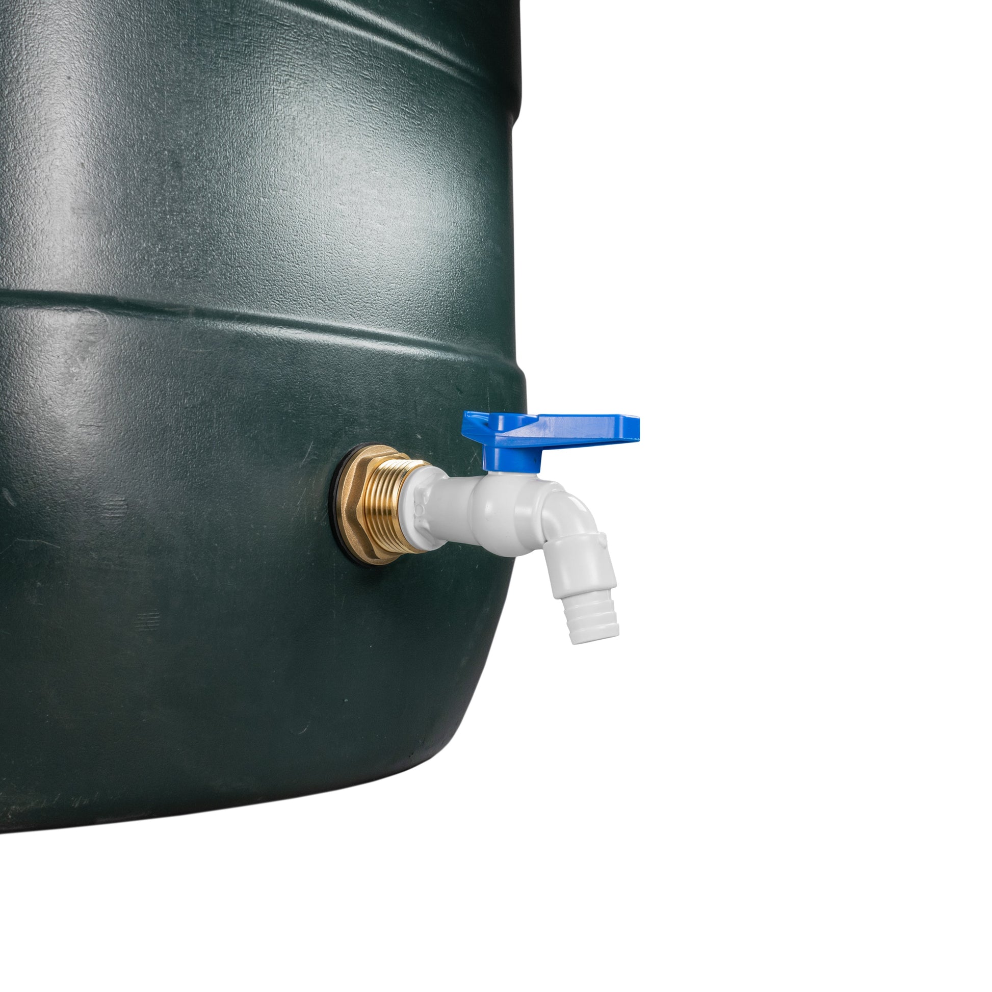 AP Supplies Water Butt Brass Kit 1" with White PVC Tap and Drill Bit