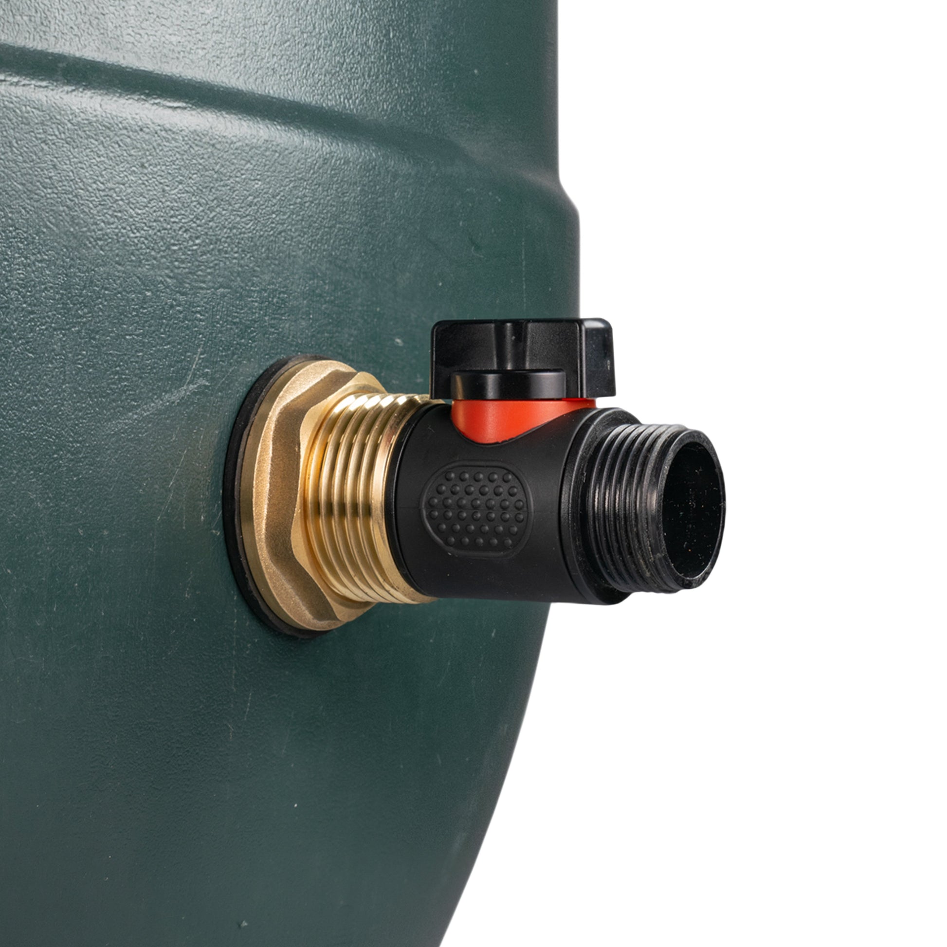 AP Supplies Water Butt Brass Kit 1" with 3/4" BSP In-Line Valve and Drill Bit