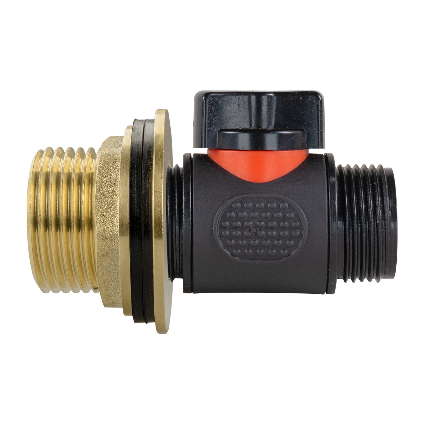 AP Supplies Water Butt Brass Kit 1" with 3/4" BSP In-Line Valve and Drill Bit