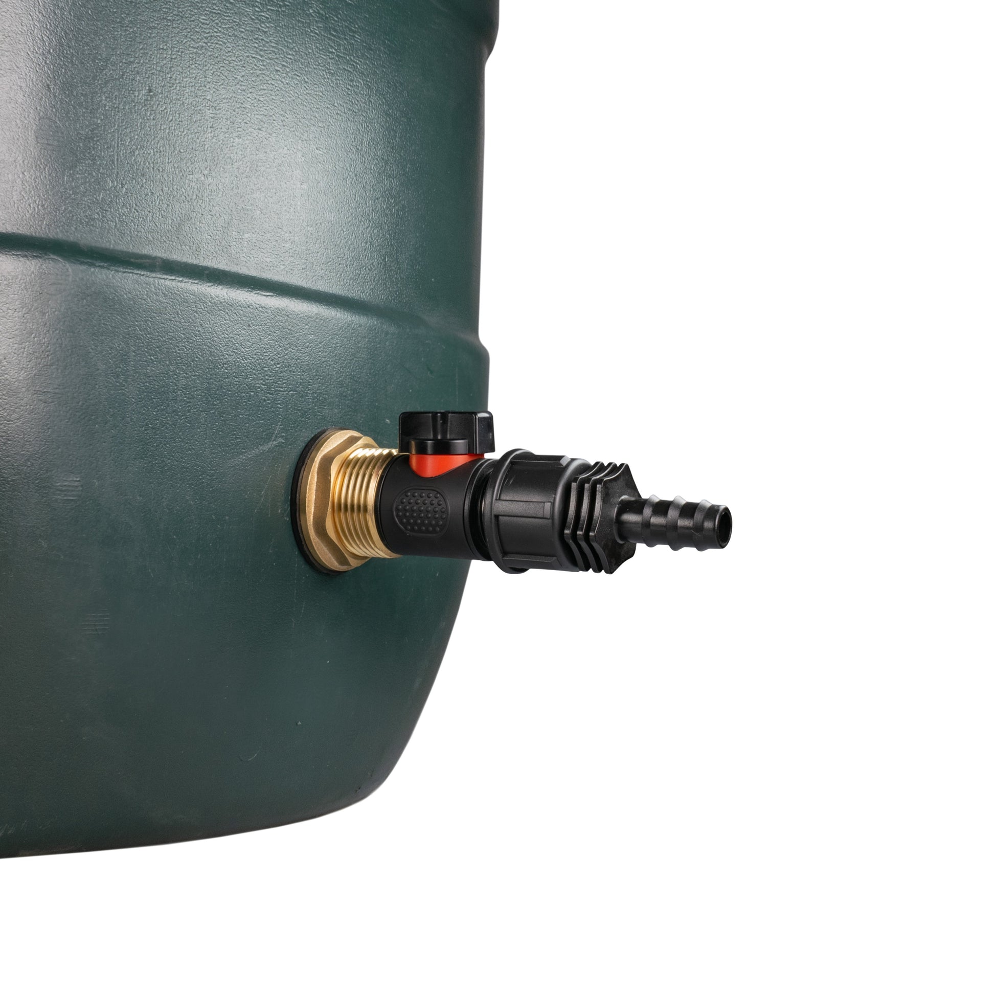 AP Supplies Water Butt Brass Kit 1" with In-Line Valve + 16mm Barb and Drill Bit
