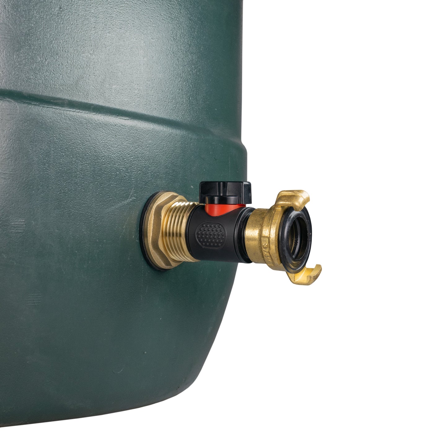 AP Supplies Water Butt Brass Kit 1" with In-Line Valve + Geka and Drill Bit