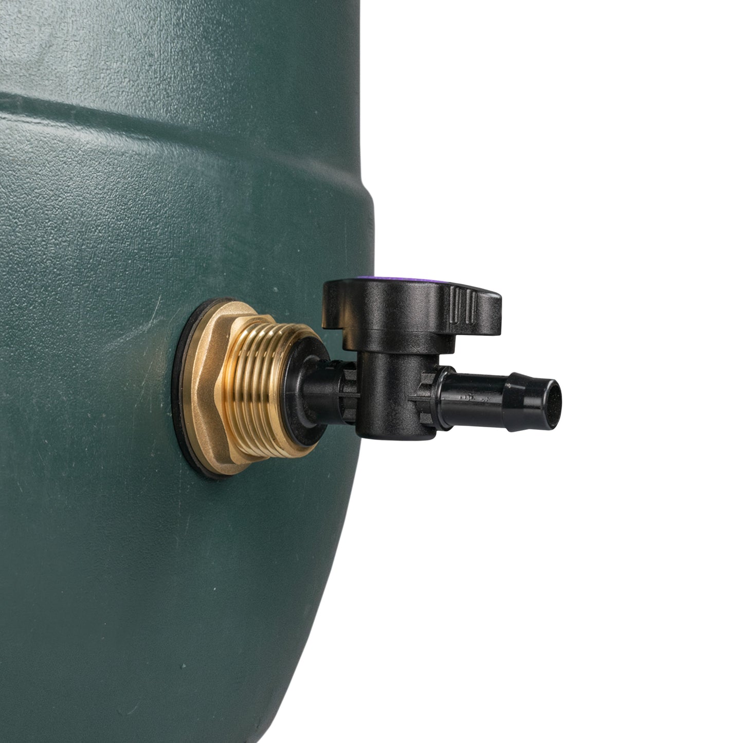 AP Supplies Water Butt Brass Kit 1" with 13mm Barb Irrigation Valve and Drill Bit