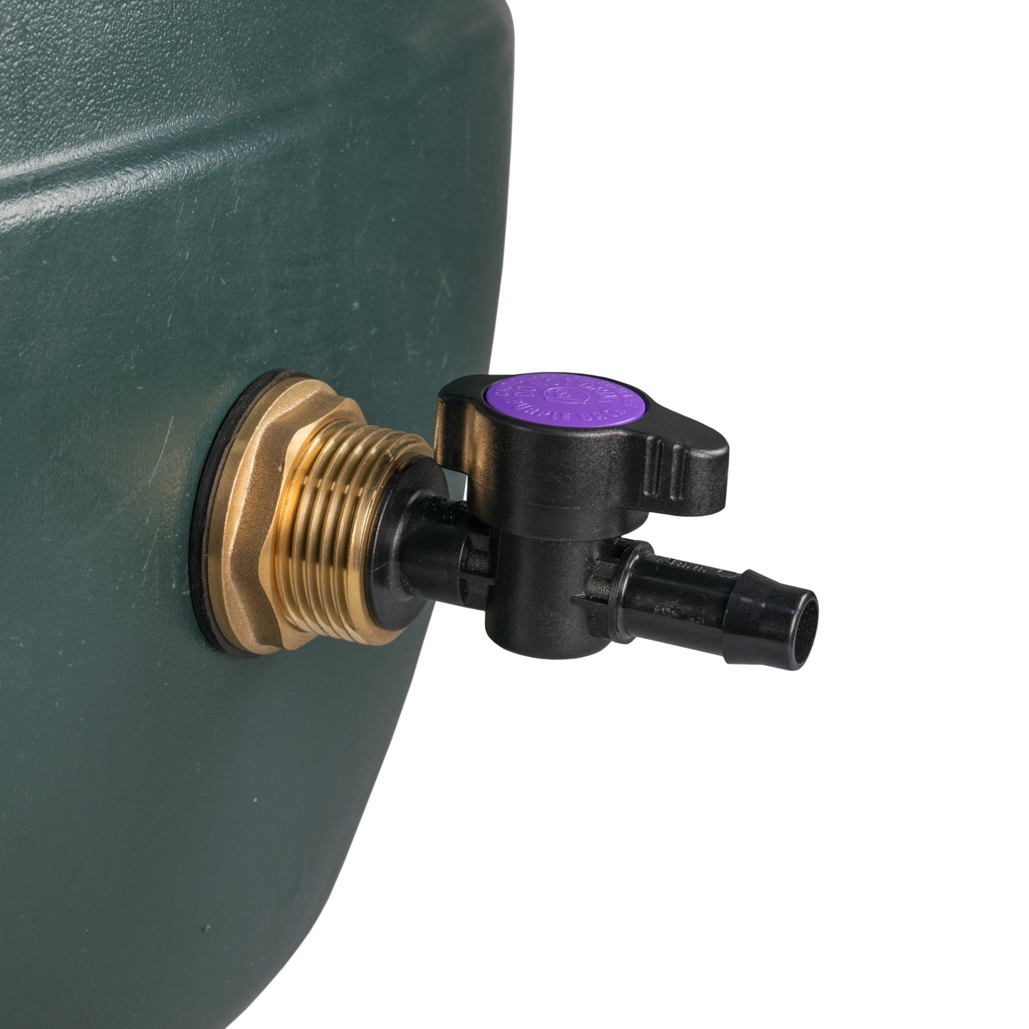 Water Butt Brass Kit 1in with 13mm Barb Irrigation Valve for Brass Water Fitting