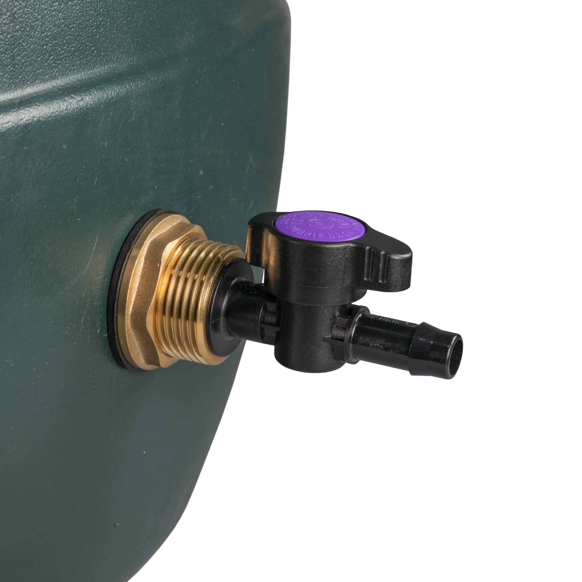 AP Supplies Water Butt Brass Kit 1" with 13mm Barb Irrigation Valve and Drill Bit