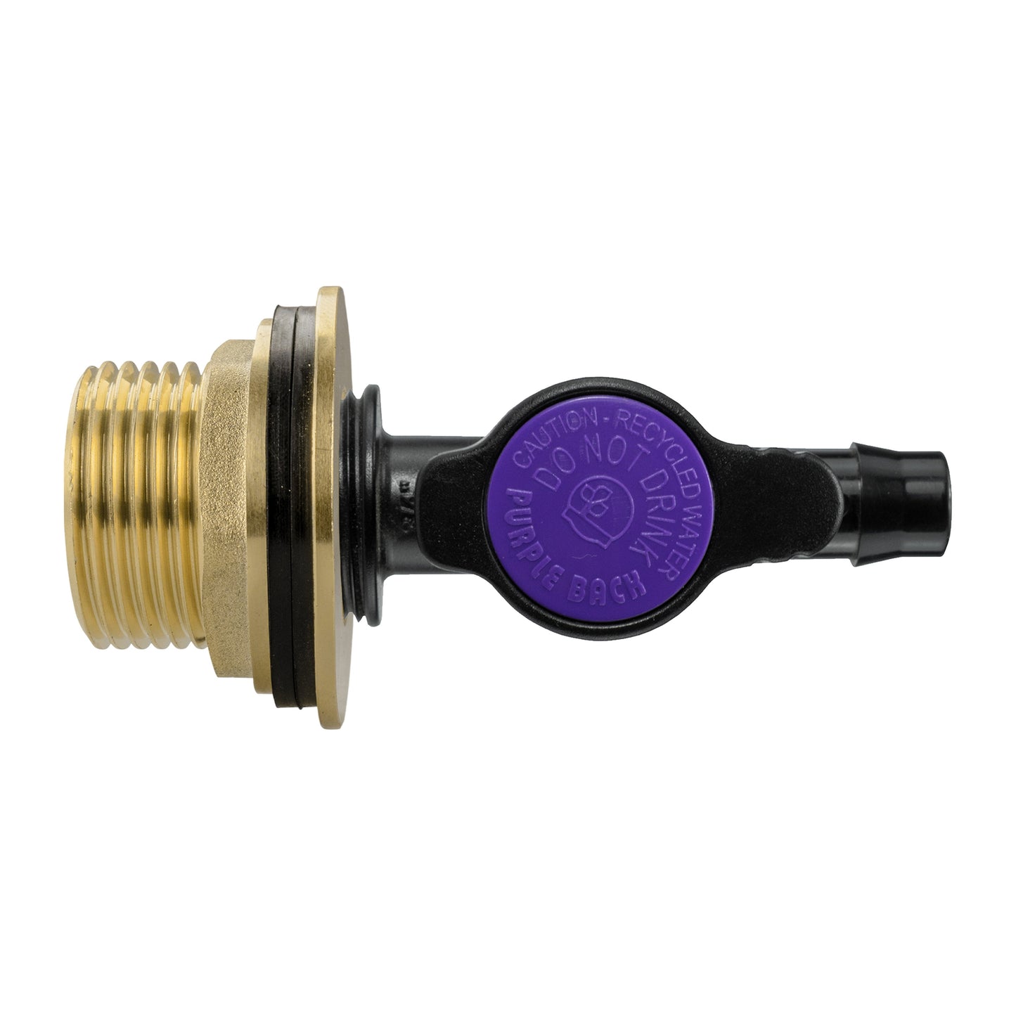 Water Butt Brass Kit 1in with 13mm Barb Irrigation Valve for Brass Water Fitting