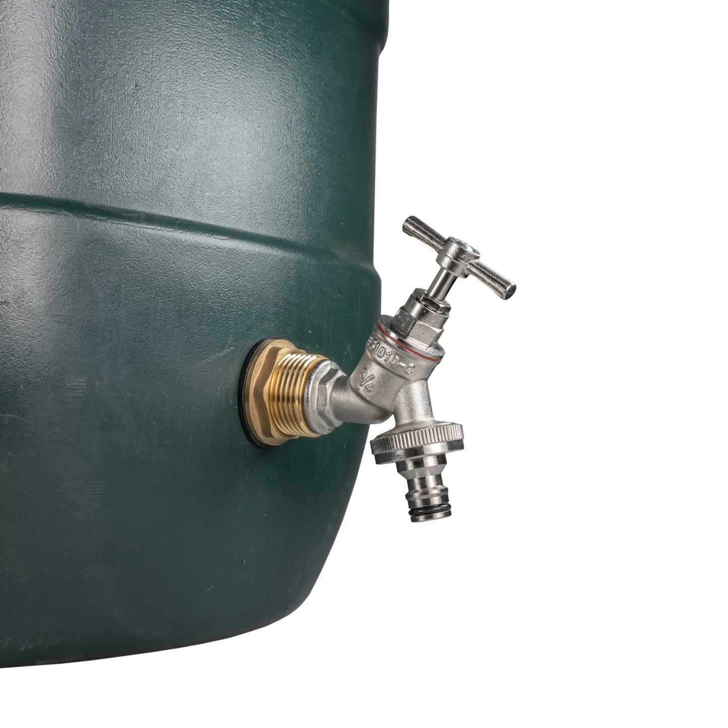 Water Butt Brass Kit 1in with Nickel Plated Quick Connect Tap Hose Connector Set