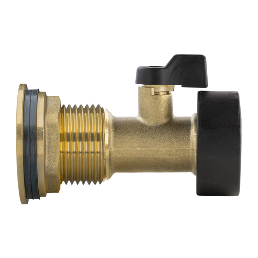 Water Butt Brass Kit 1in with Brass Valve Hose Connector Set Brass Water Fitting