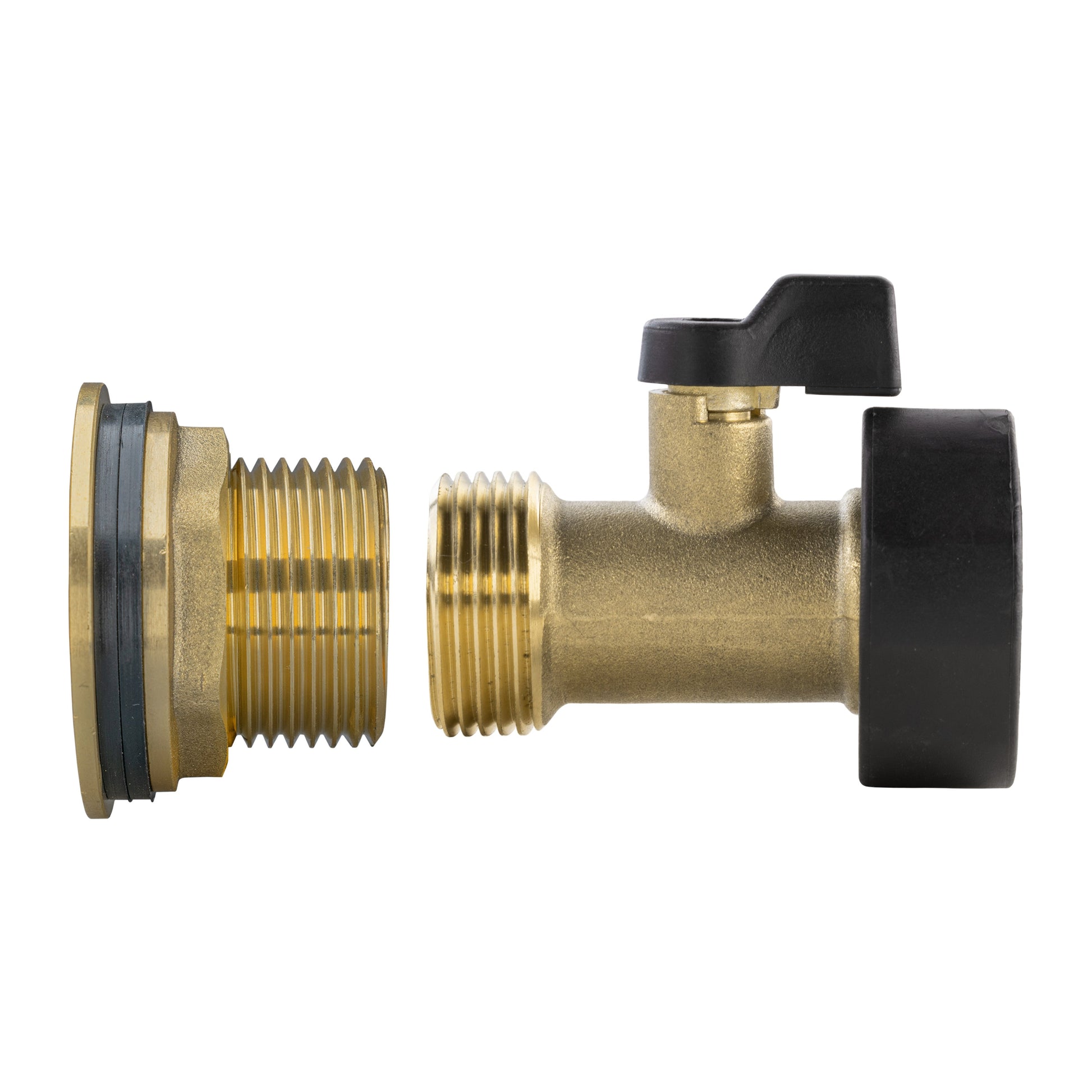 AP Supplies Water Butt Brass Kit 1" with Brass Valve and Drill Bit