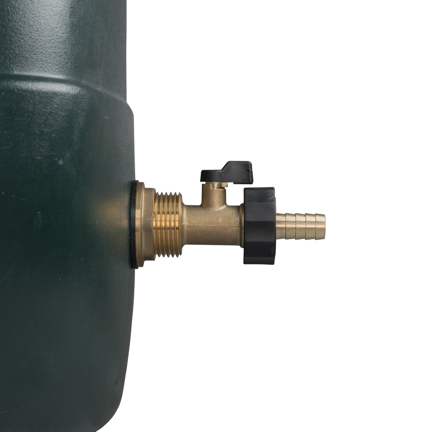 AP Supplies Water Butt Brass Kit 1" with Brass Valve + 13mm Barb and Drill Bit