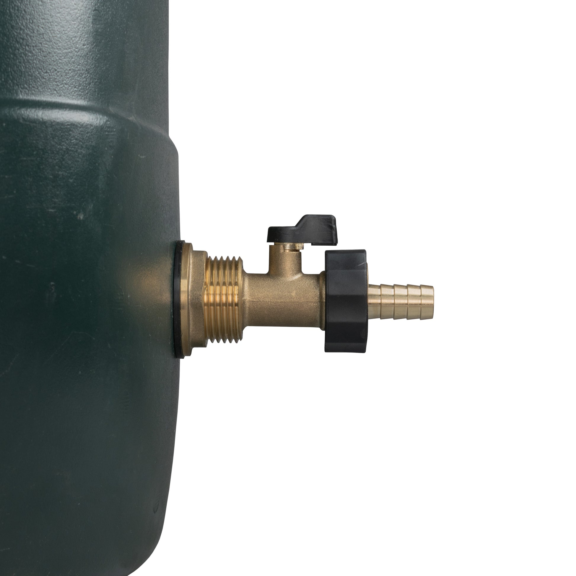 AP Supplies Water Butt Brass Kit 1" with Brass Valve + 13mm Barb and Drill Bit