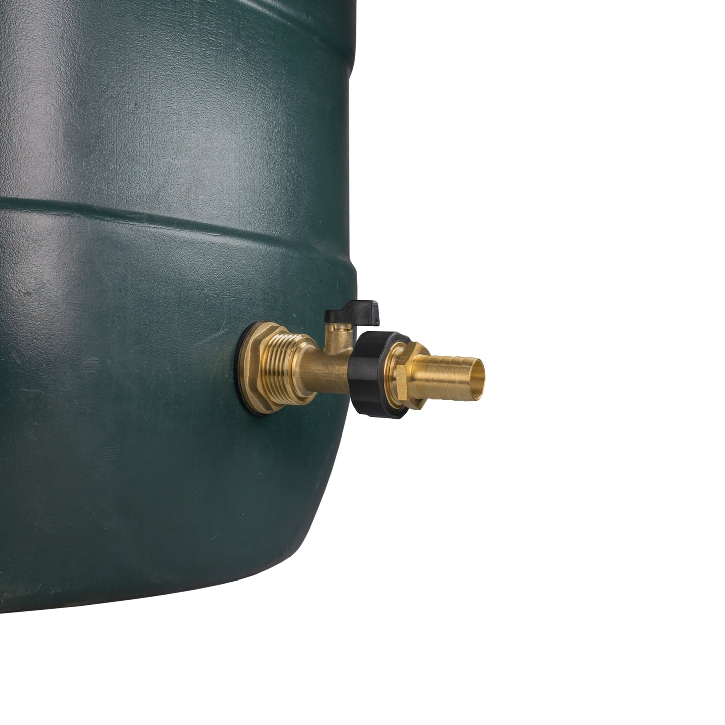 Water Butt Brass Kit 1in with Brass Valve + 19mm Barb for DIY Workshop Accessory