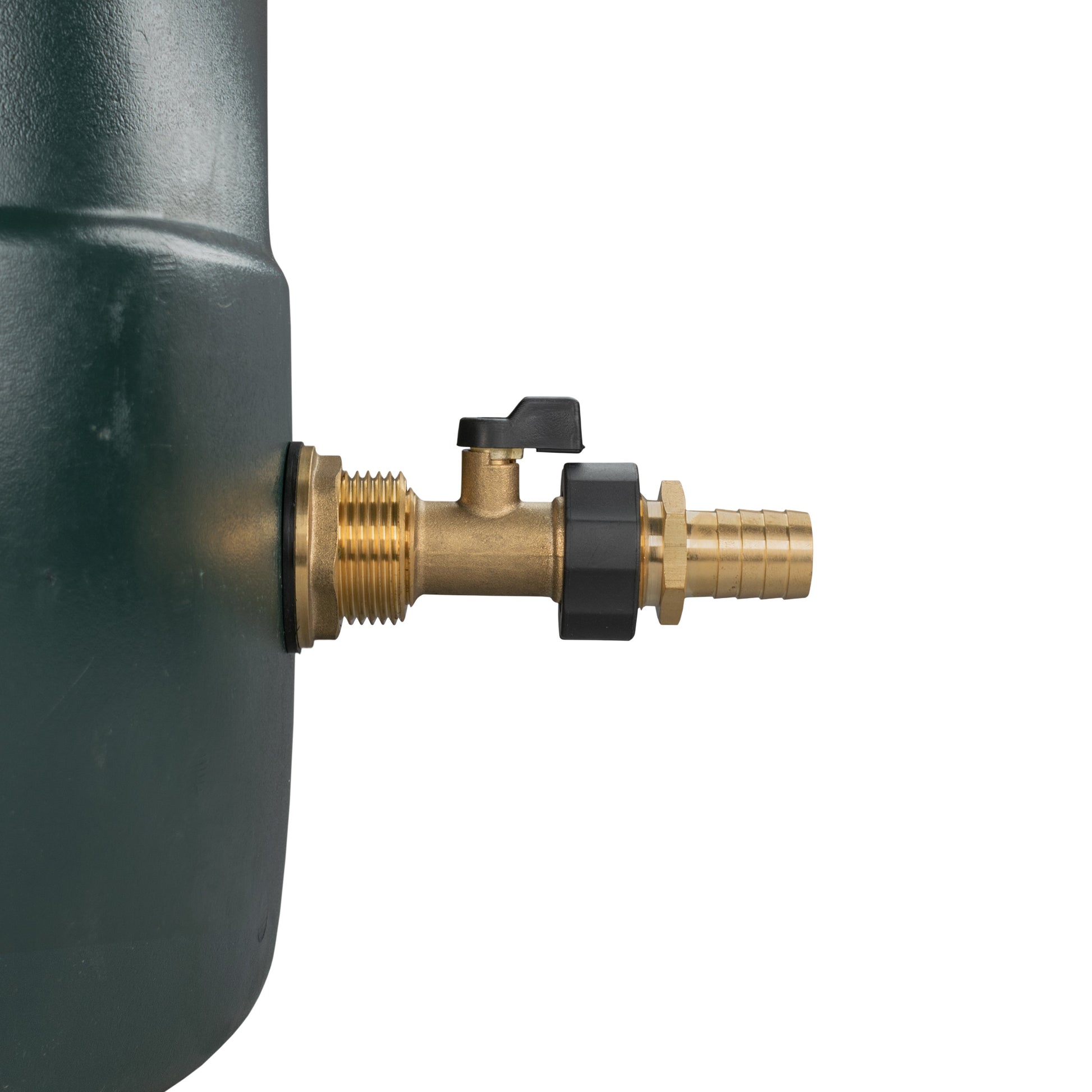 AP Supplies Water Butt Brass Kit 1" with Brass Valve + 19mm Barb and Drill Bit