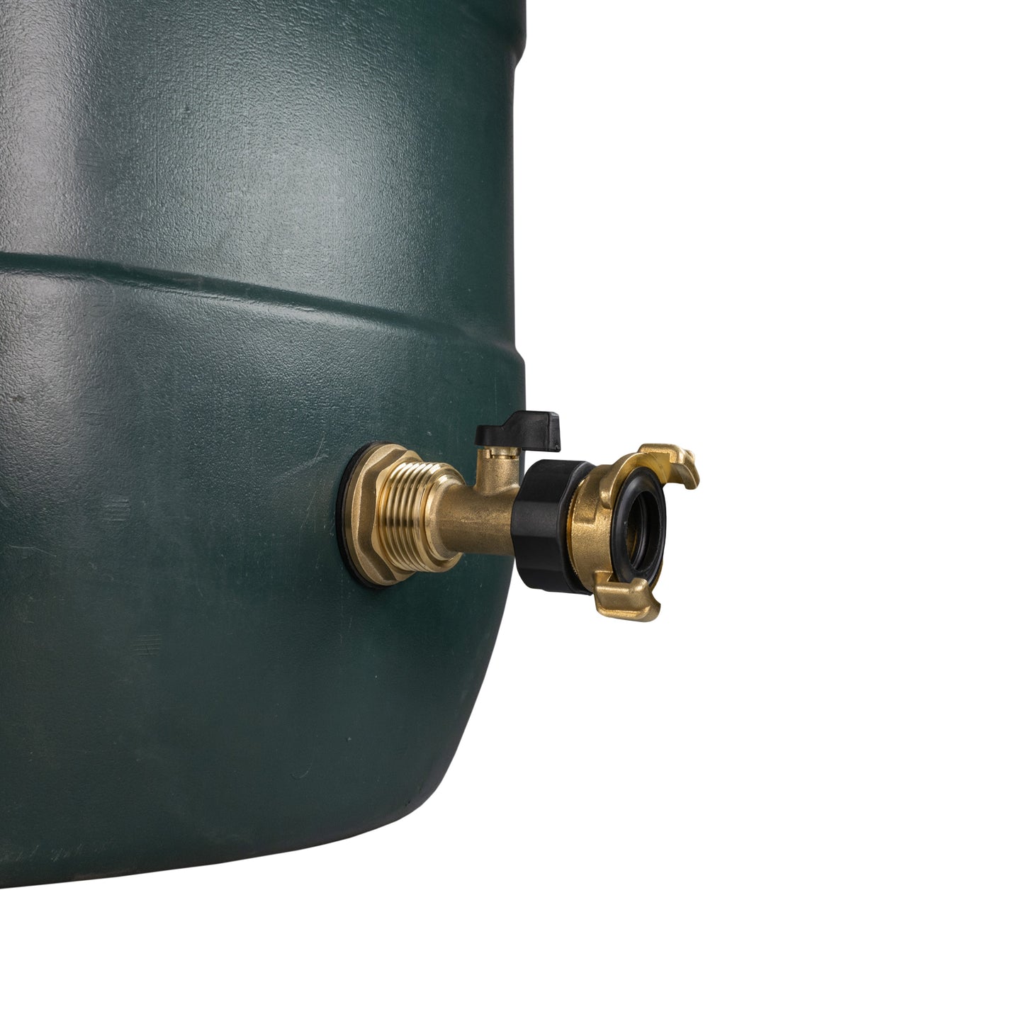 AP Supplies Water Butt Brass Kit 1" with Brass Valve + Geka and Drill Bit