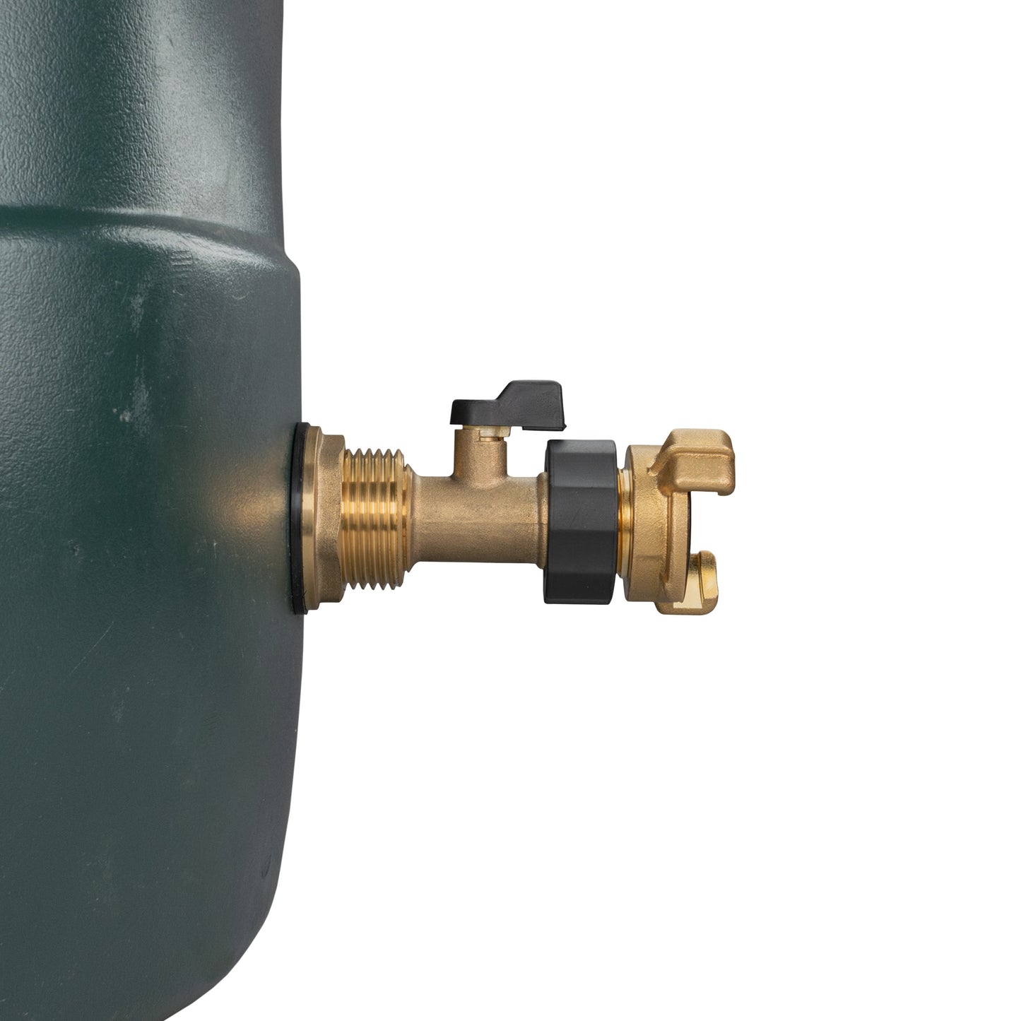 AP Supplies Water Butt Brass Kit 1" with Brass Valve + Geka and Drill Bit