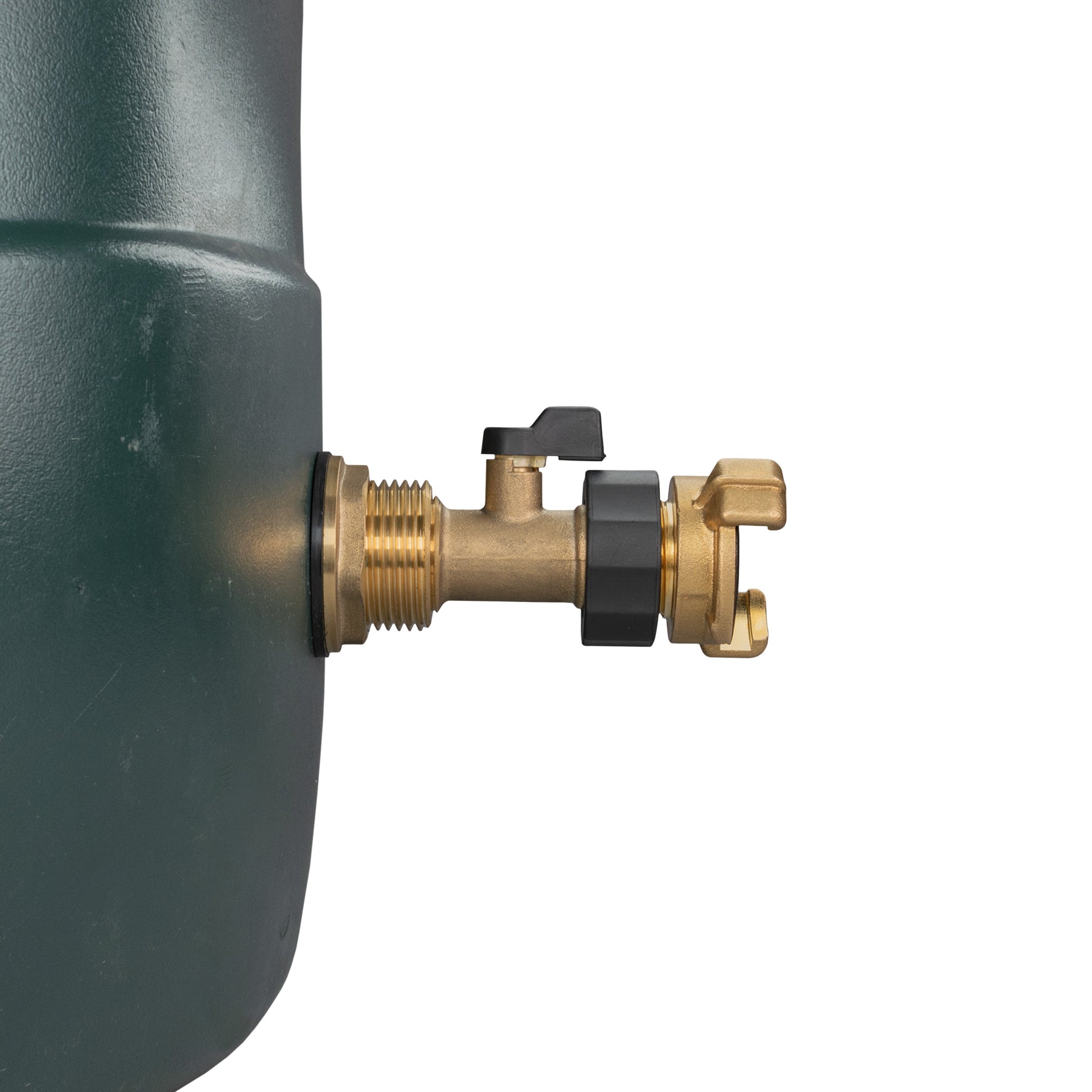 AP Supplies Water Butt Brass Kit 1" with Brass Valve + Geka and Drill Bit