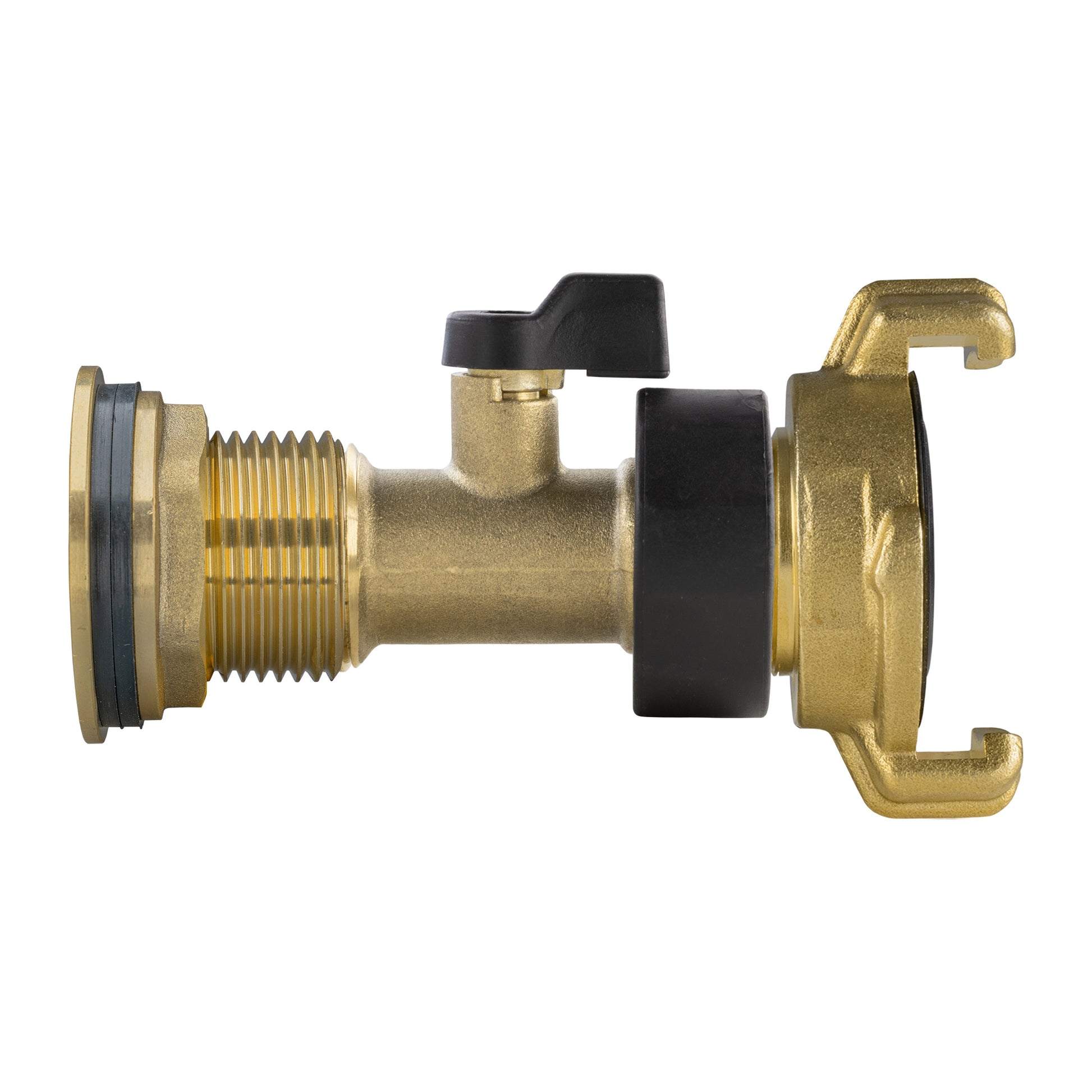 AP Supplies Water Butt Brass Kit 1" with Brass Valve + Geka and Drill Bit