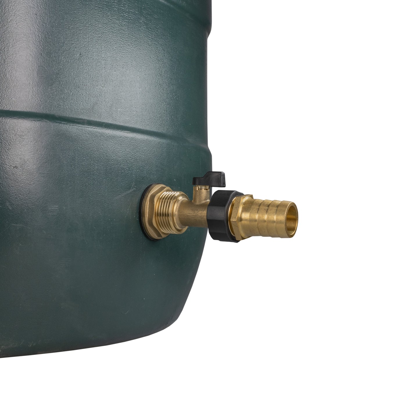 Water Butt Brass Kit 1in with Brass Valve + 25mm Barb for DIY Workshop Accessory