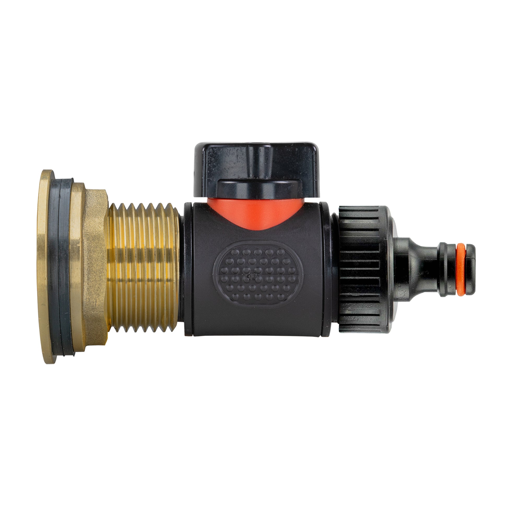 AP Supplies Water Butt Brass Kit 1" with In-Line Valve + Quick Connect and Drill Bit