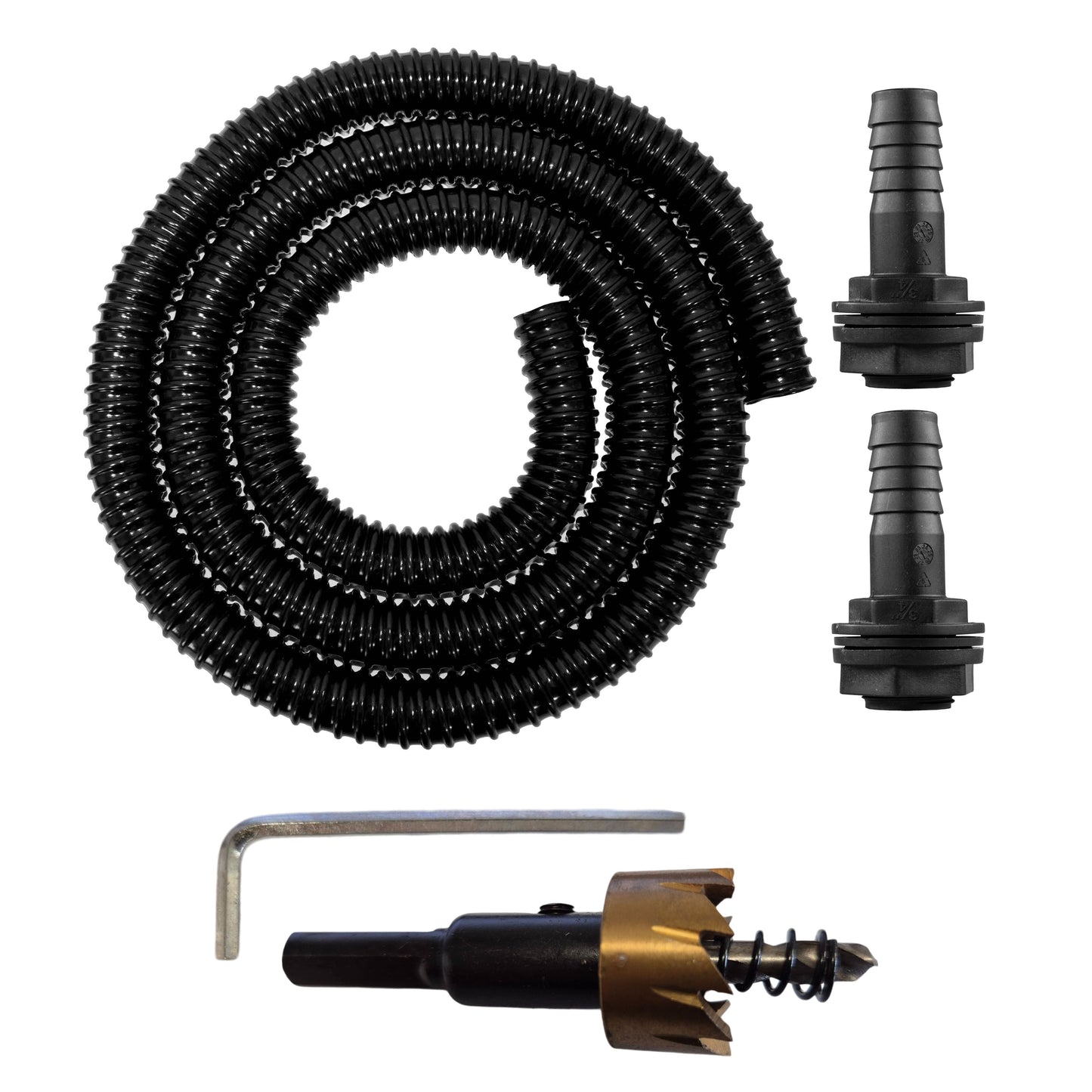 AP Supplies 3/4" Water Butt Linking Kit and Drill Bit - 1m set