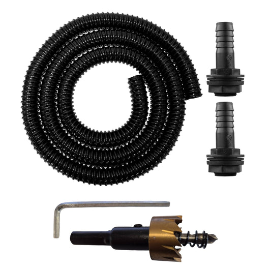 AP Supplies 3/4" Water Butt Linking Kit and Drill Bit - 1m set