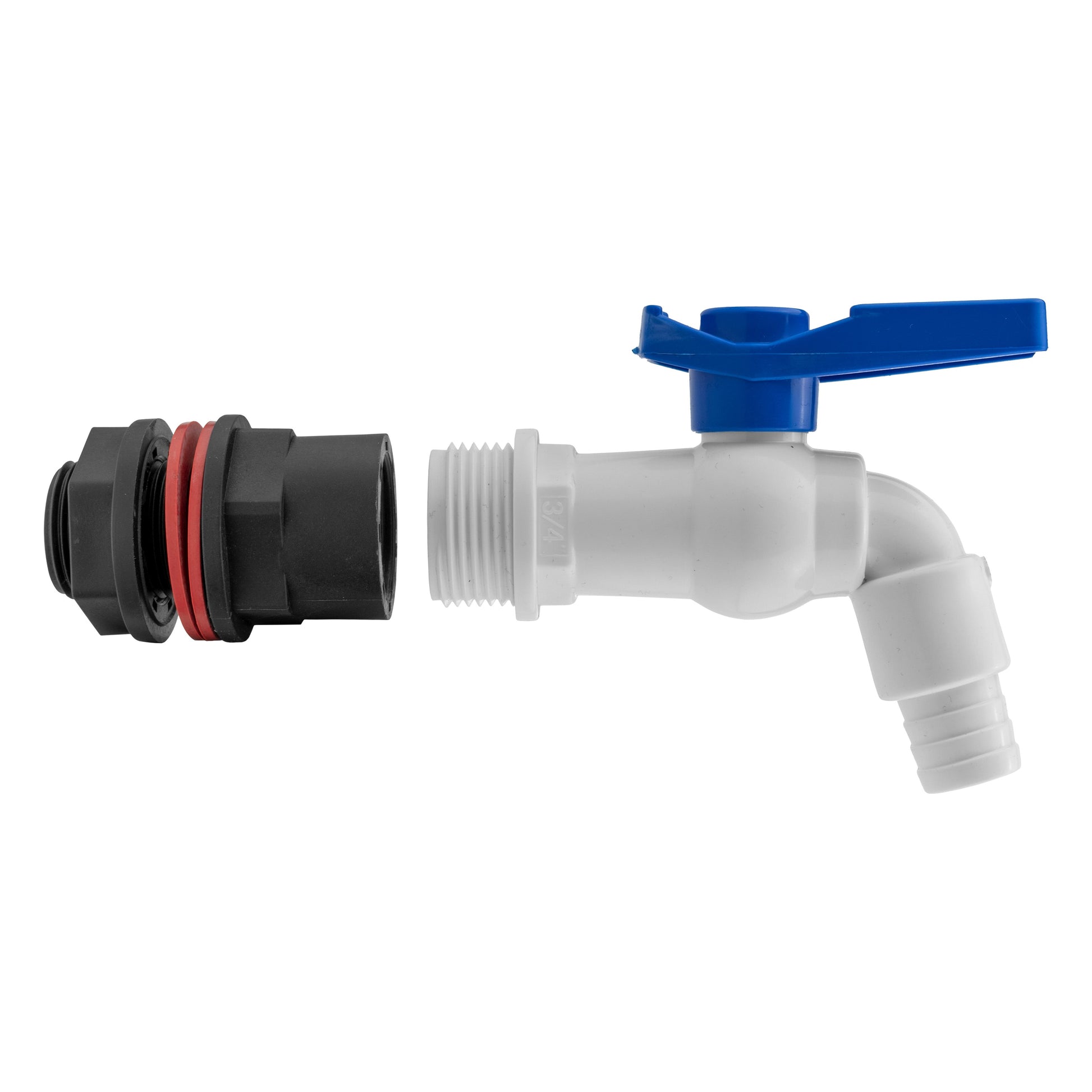 AP Supplies Water Butt Kit 3/4" with White PVC Tap and Drill Bit