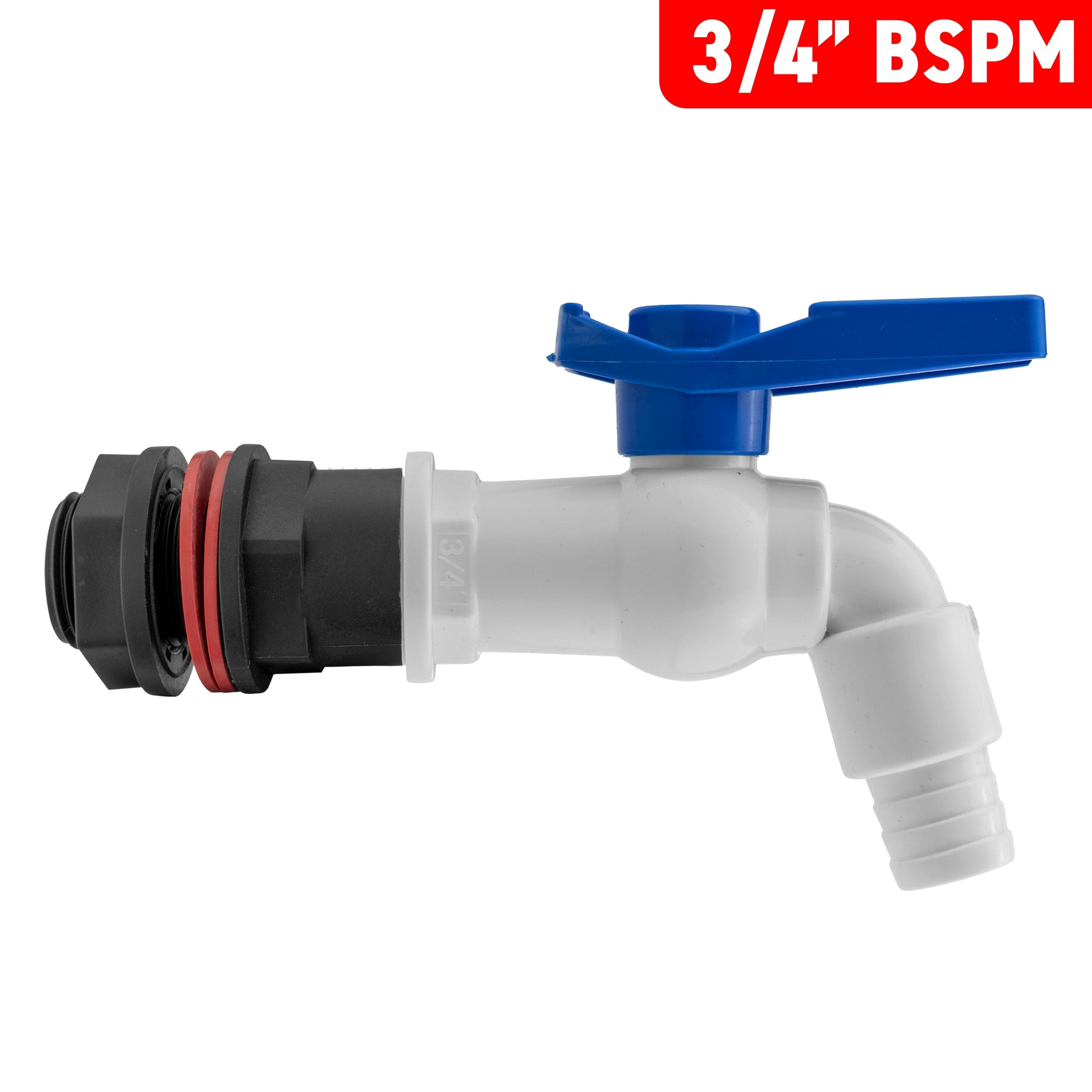 AP Supplies Water Butt Kit 3/4" with White PVC Tap and Drill Bit