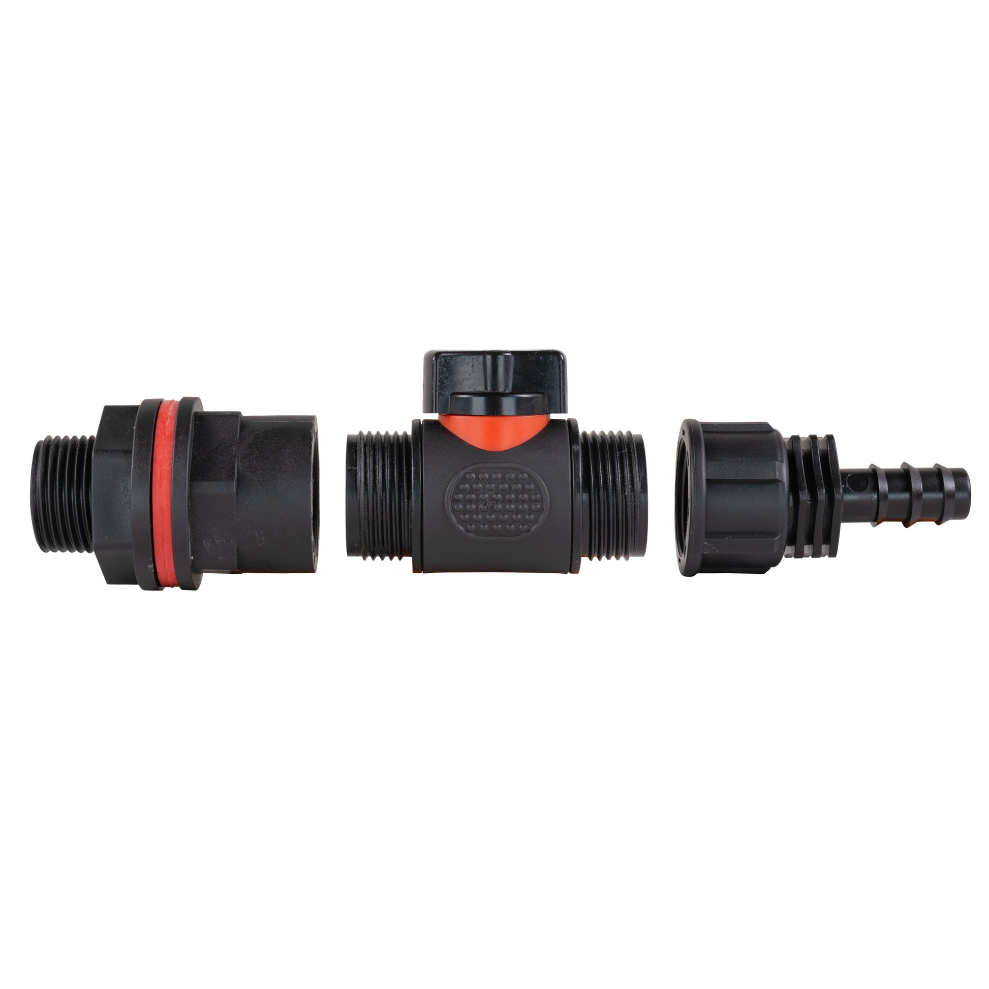 AP Supplies Water Butt Kit 3/4" with In-Line Valve + 1/2" Barb and Drill Bit