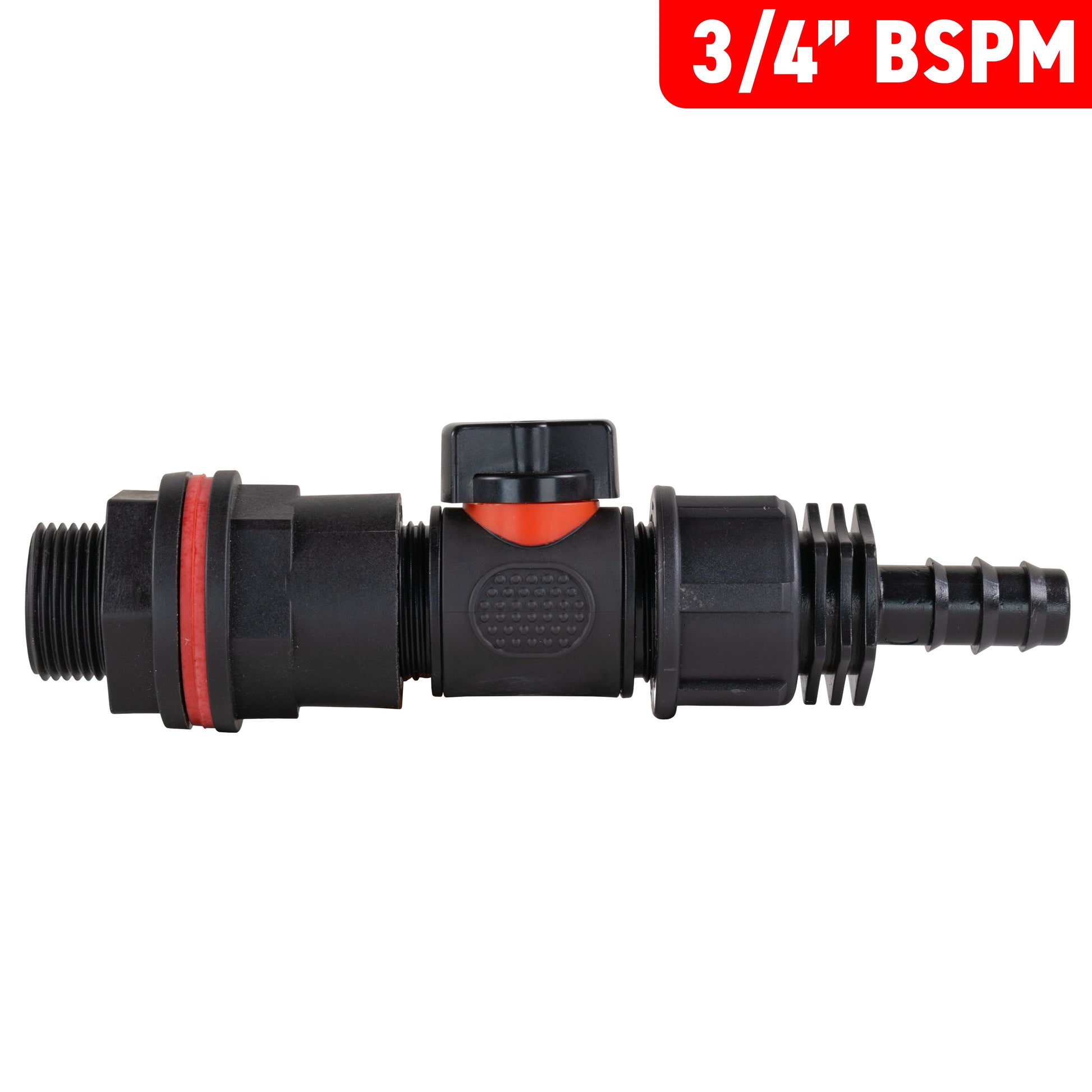 AP Supplies Water Butt Kit 3/4" with In-Line Valve + 1/2" Barb and Drill Bit