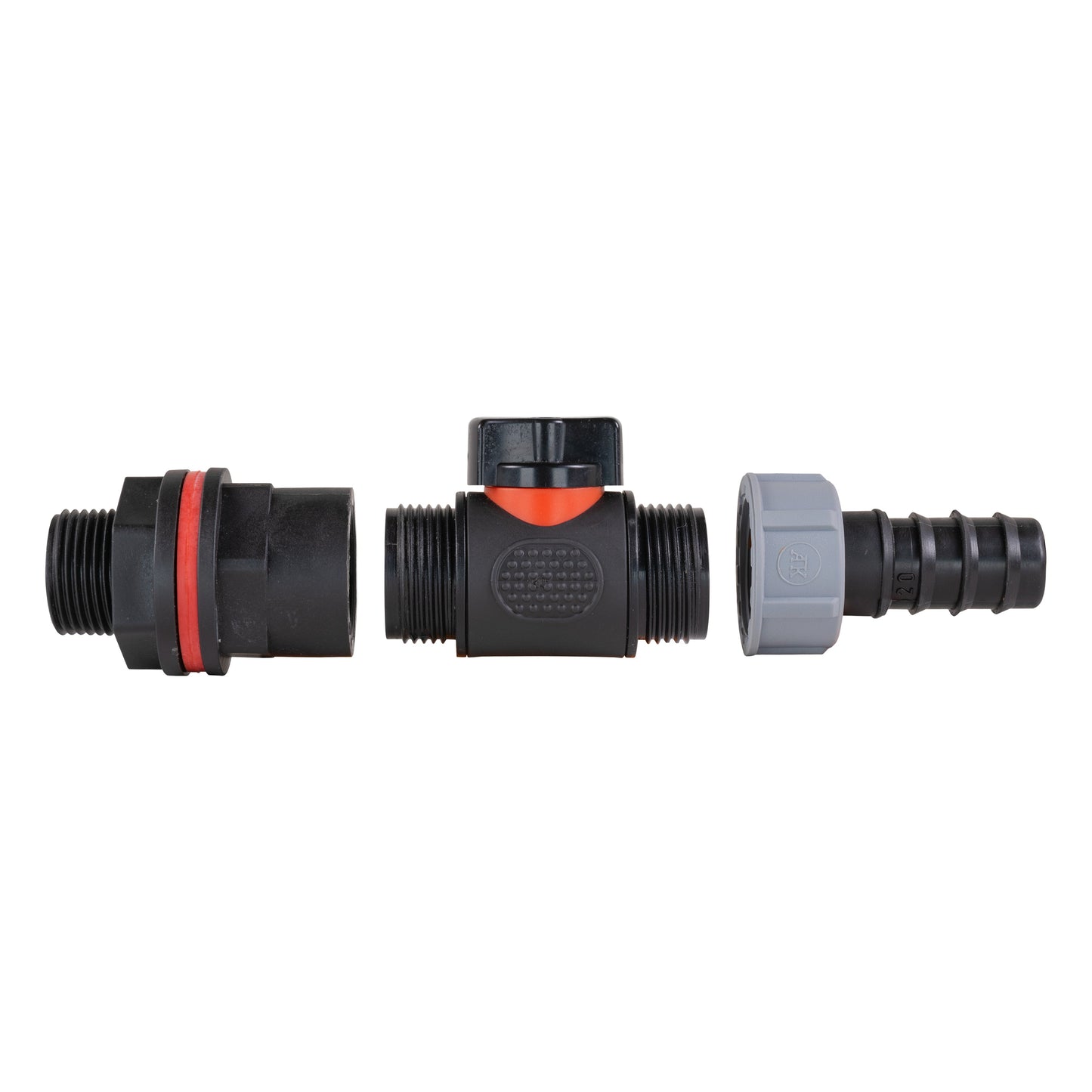 AP Supplies Water Butt Kit 3/4" with In-Line Valve + 3/4" Barb and Drill Bit