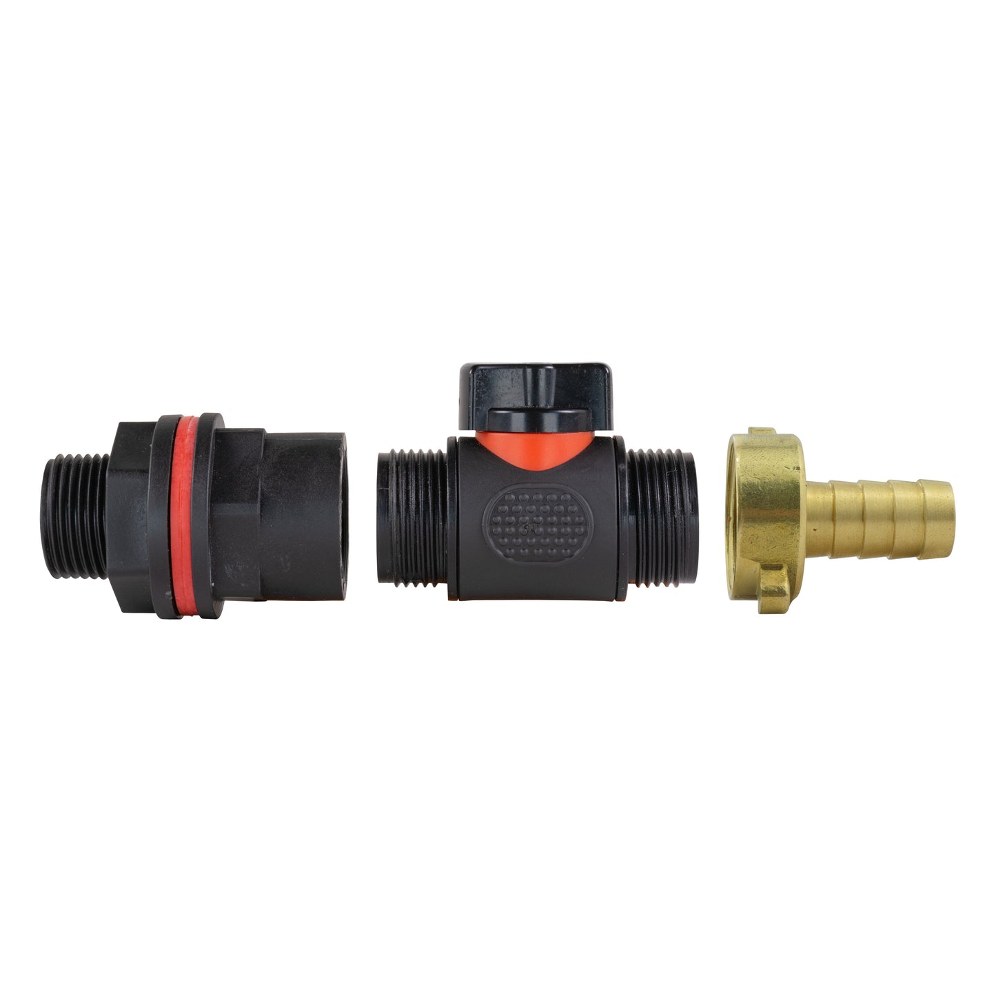 AP Supplies Water Butt Kit 3/4" with In-Line Valve + 13mm Brass Barb and Drill Bit