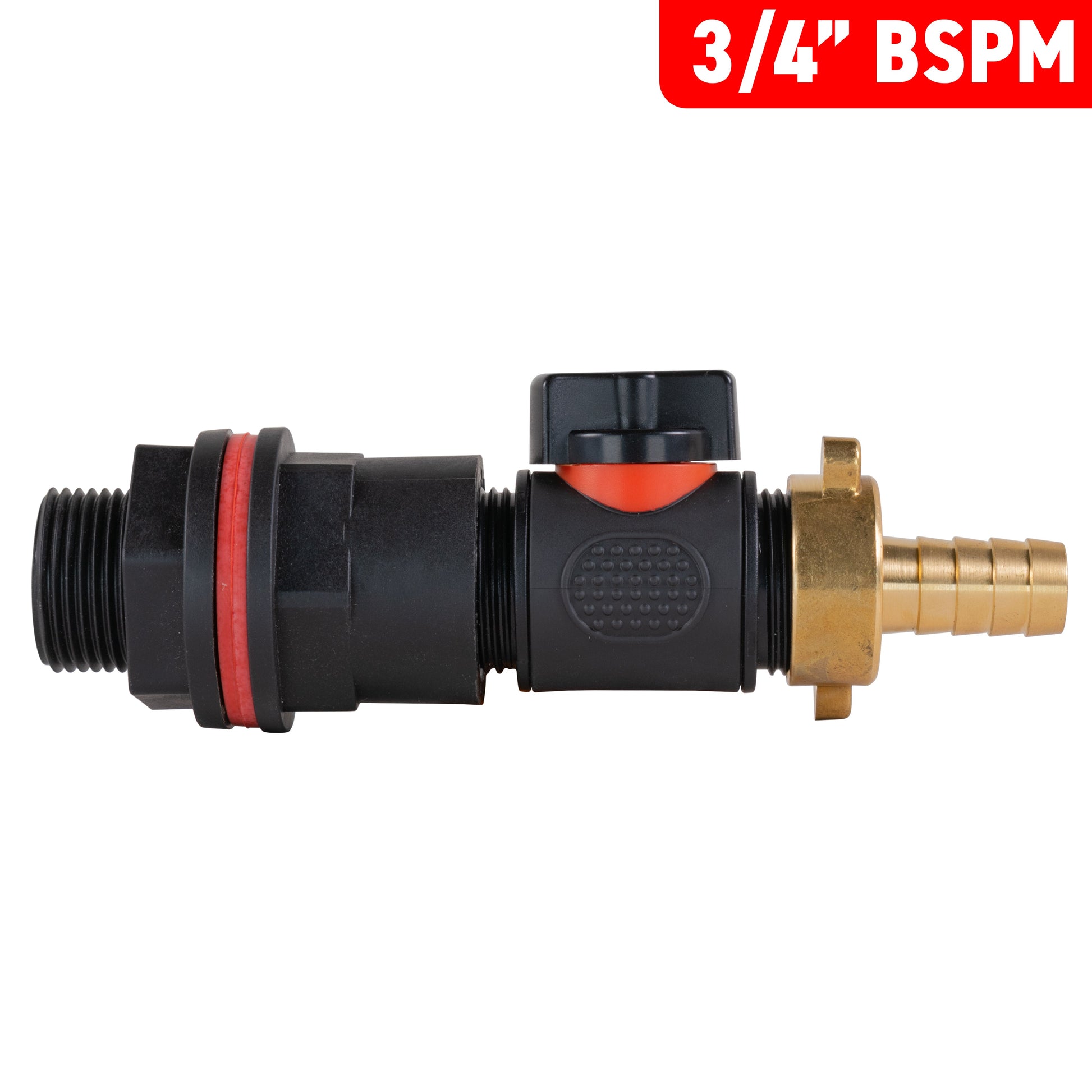 AP Supplies Water Butt Kit 3/4" with In-Line Valve + 13mm Brass Barb and Drill Bit