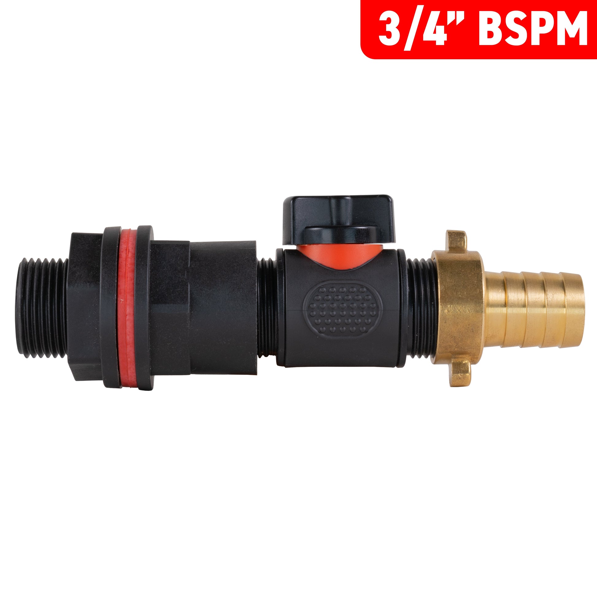 AP Supplies Water Butt Kit 3/4" with In-Line Valve + 19mm Brass Barb and Drill Bit