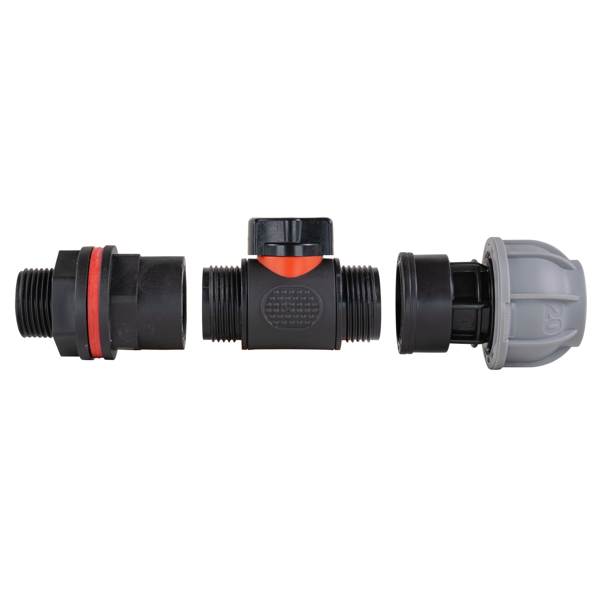AP Supplies Water Butt Kit 3/4" with In-Line Valve + 25mm MDPE Joiner and Drill Bit