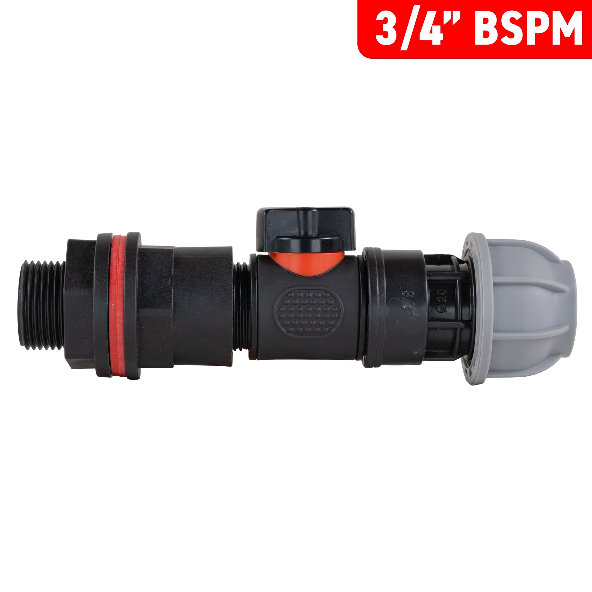 AP Supplies Water Butt Kit 3/4" with In-Line Valve + 25mm MDPE Joiner and Drill Bit