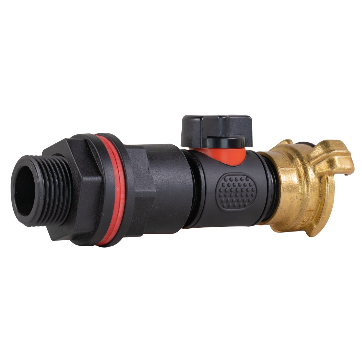 Water Butt Kit 3/4in with In-Line Valve + Geka Hose Pipe Fitting Water Connector