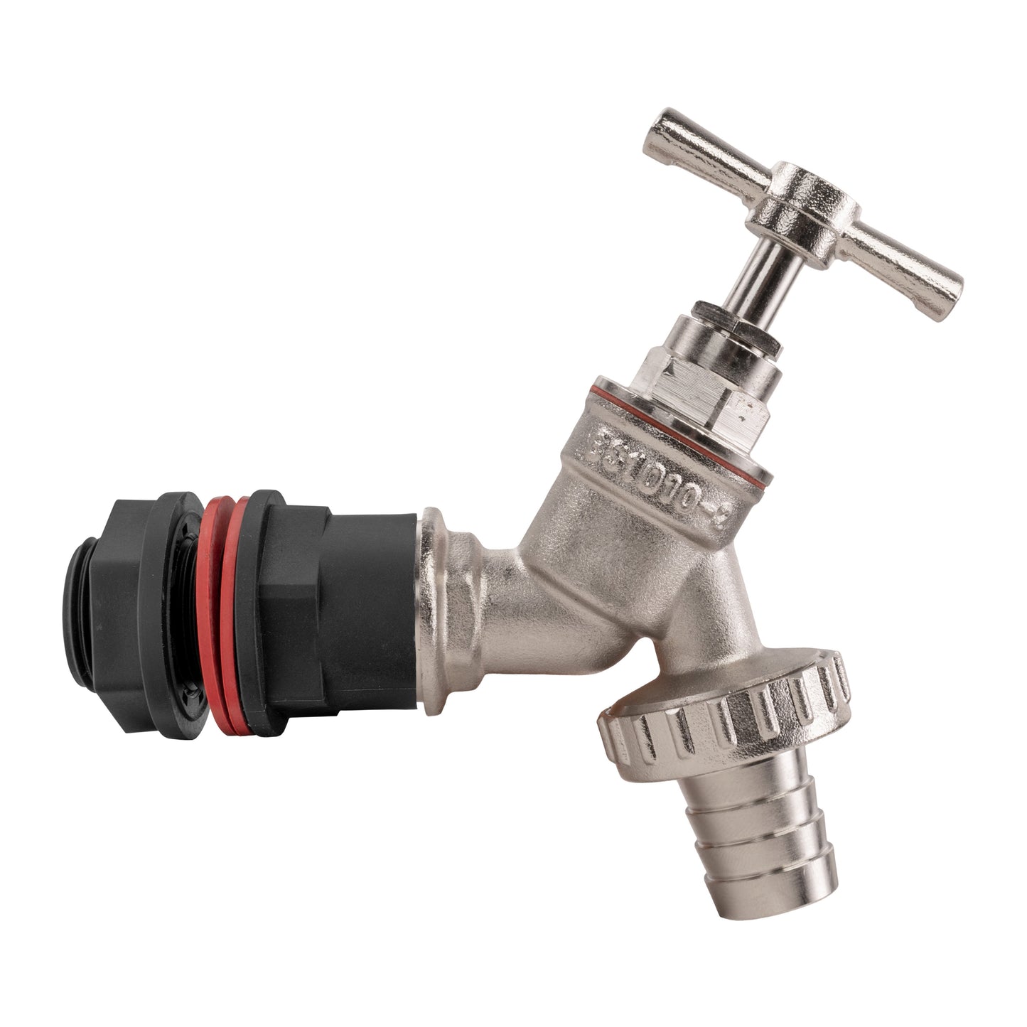 AP Supplies Water Butt Kit 3/4" with Nickel Plated Barbed Tap and Drill Bit