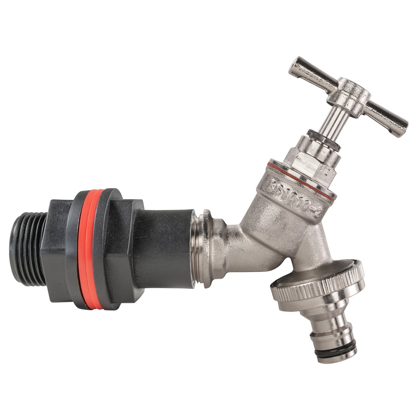 AP Supplies Water Butt Kit 3/4" with Nickel Plated Quick Connect Tap and Drill Bit