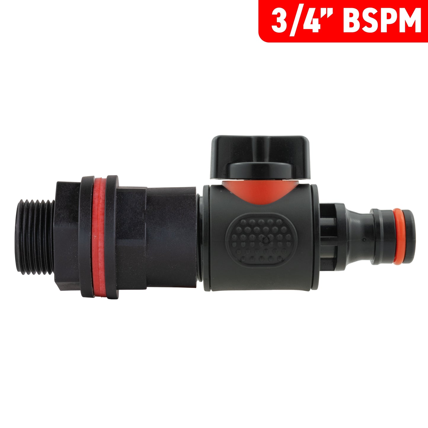 Water Butt Kit 3/4in with In-Line Quick Connector Valve for Outdoor Watering Kit