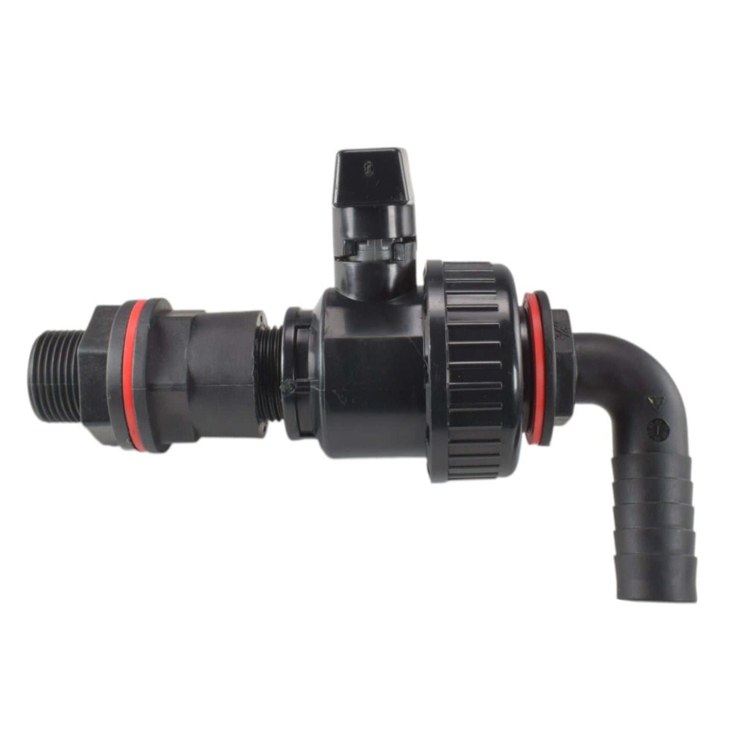 AP Supplies Water Butt Kit ¾” BSP with Plastic Valve and ¾” Barb Elbow