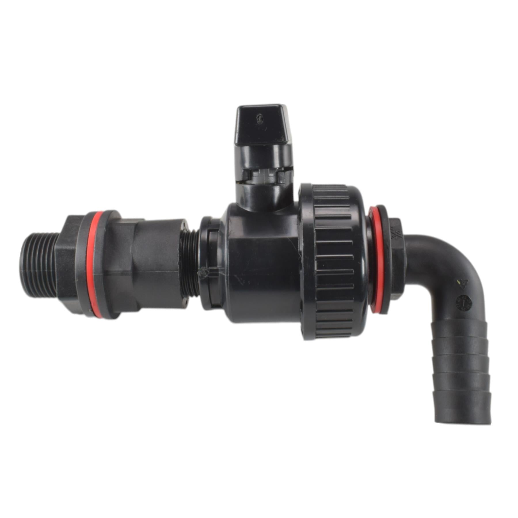 AP Supplies Water Butt Kit ¾” BSP with Plastic Valve and ¾” Barb Elbow