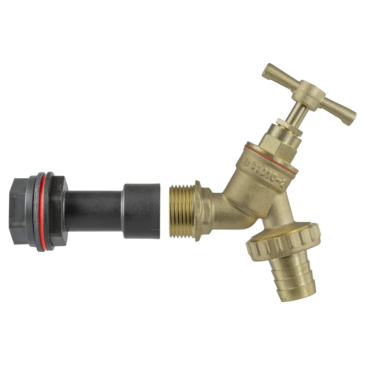 AP Supplies Water Butt Extension Kit 1/2" with Brass Barbed Tap and Drill Bit