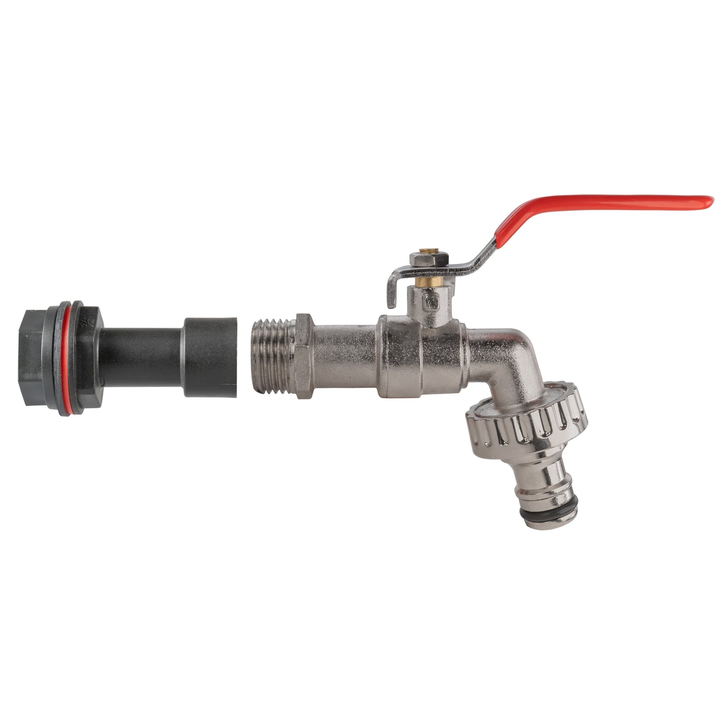 Water Butt Extension Kit 1/2in with Quick Connect Lever Tap Outdoor Watering Kit