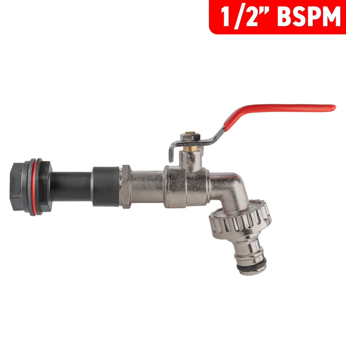 Water Butt Extension Kit 1/2in with Quick Connect Lever Tap Outdoor Watering Kit