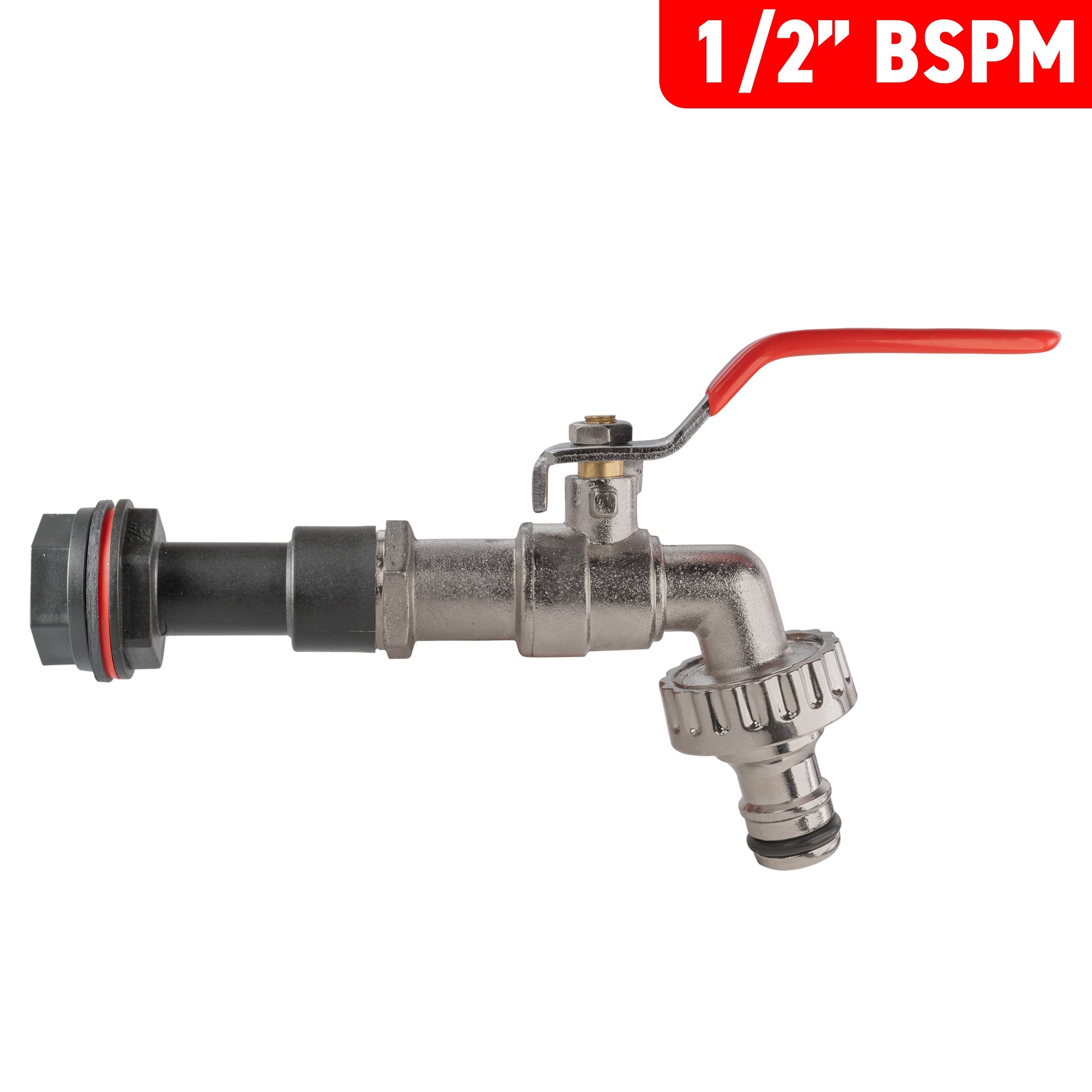 AP Supplies Water Butt Extension Kit 1/2" with Quick Connect Lever Tap and Drill Bit