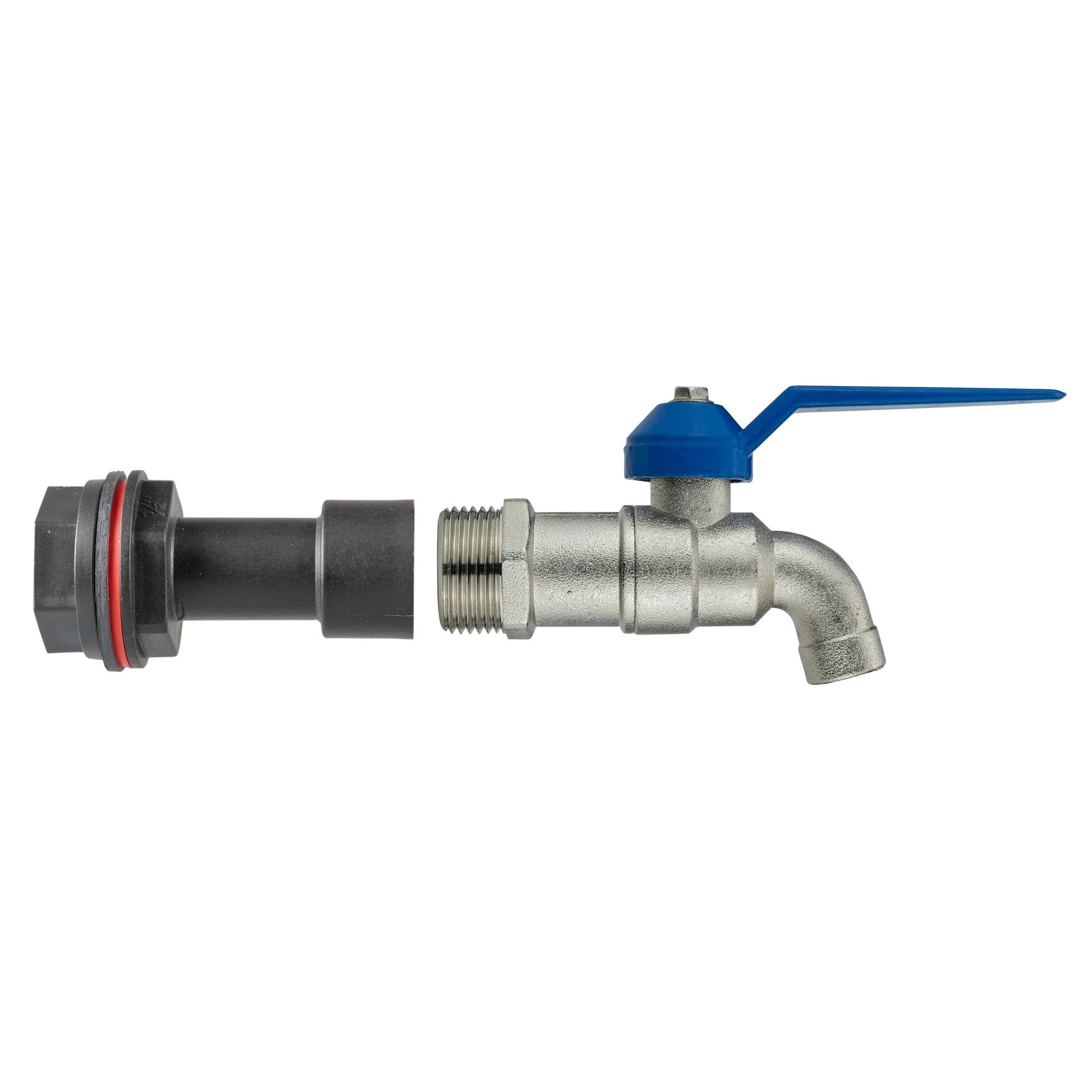 AP Supplies Water Butt Extension Kit 1/2" with Simple Lever Tap and Drill Bit